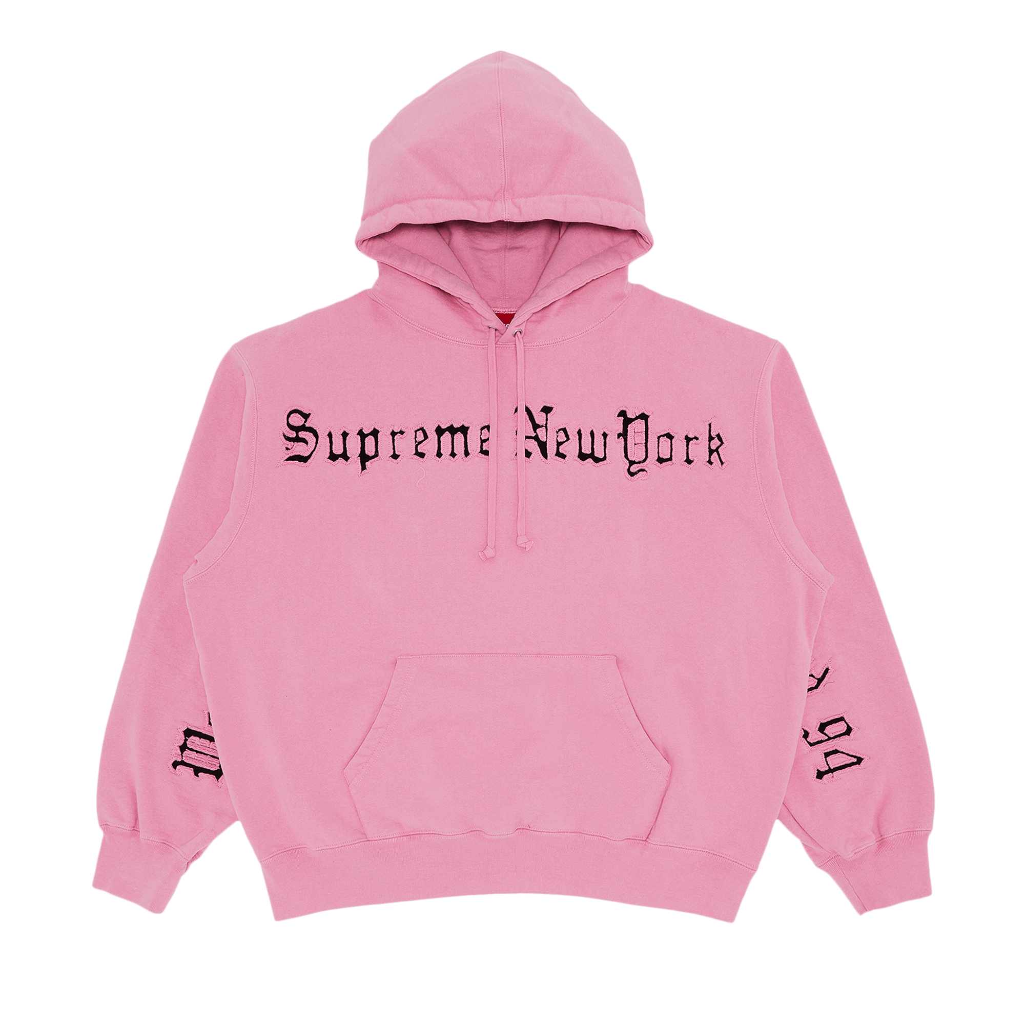 Supreme Contrast Cutout Hooded Sweatshirt 'Pink'