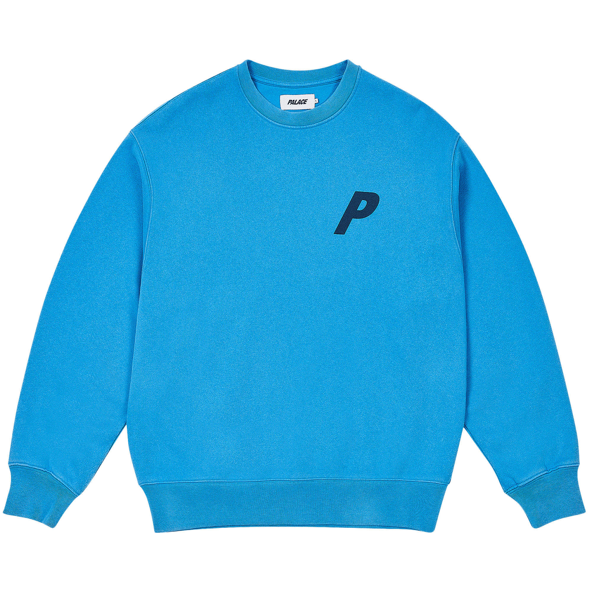 Palace Pigment P3 Crew 'Ocean Blue'