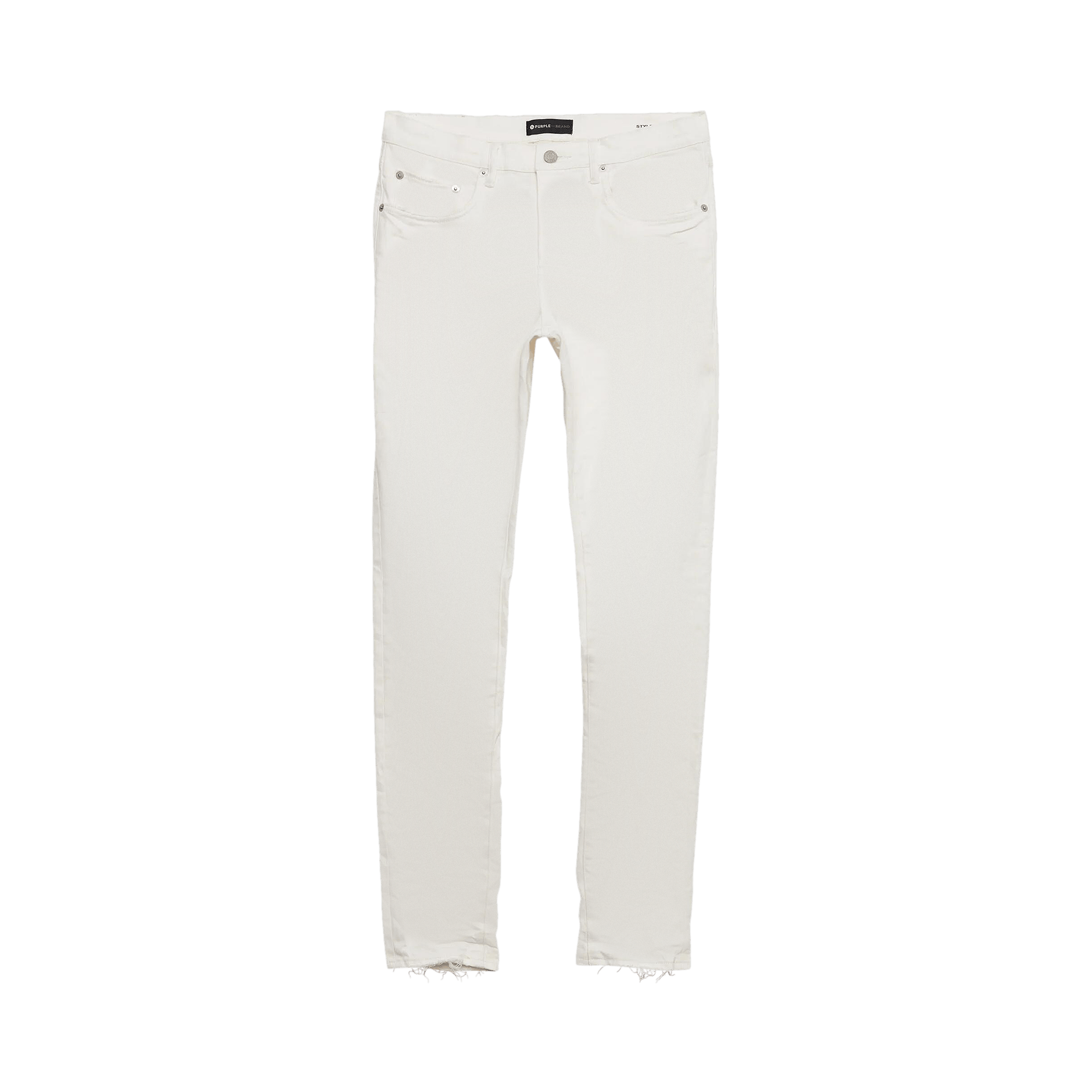 PURPLE BRAND Low Rise Skinny Jeans 'Optic White'