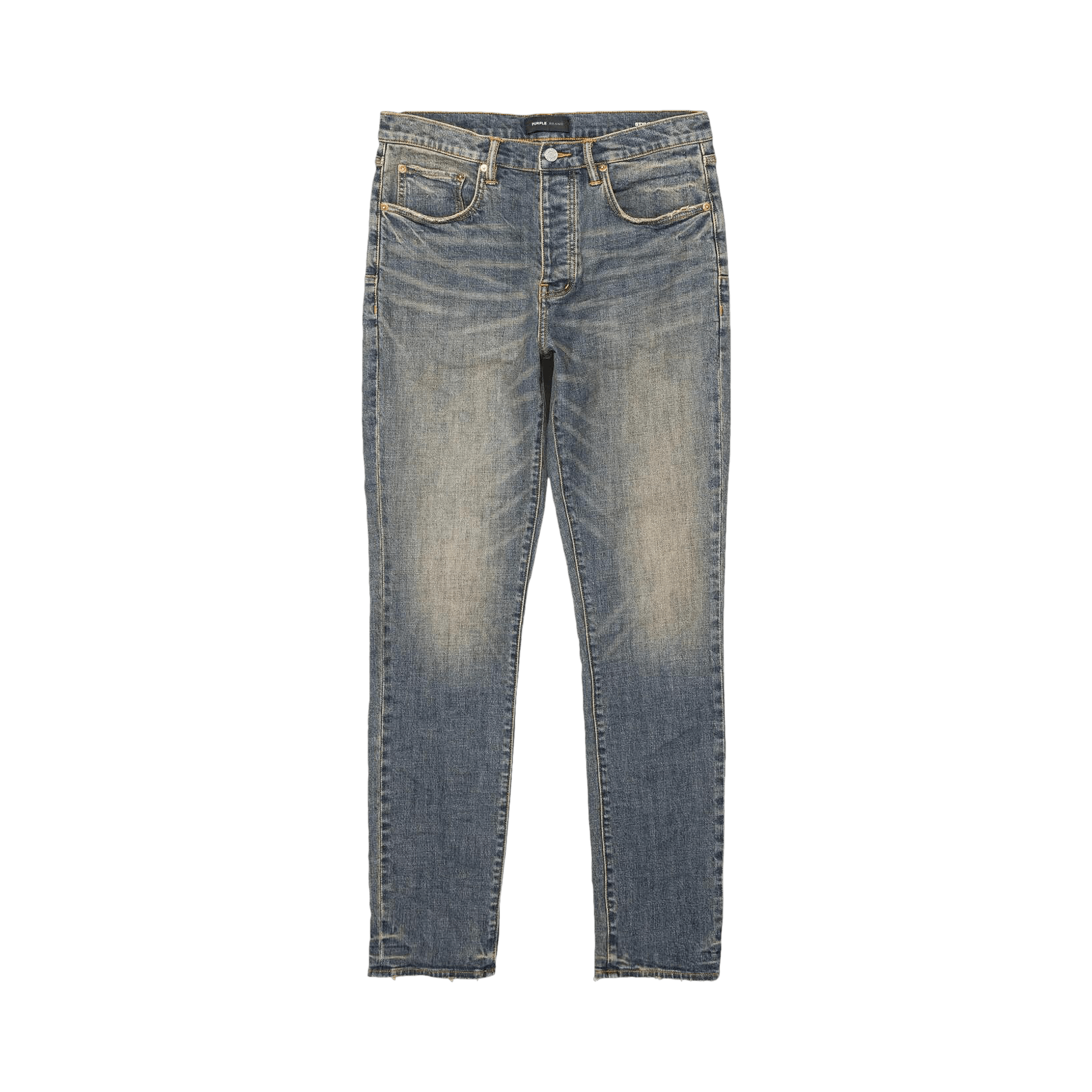 PURPLE BRAND Mid Rise Straight Jeans 'Mid Indigo'