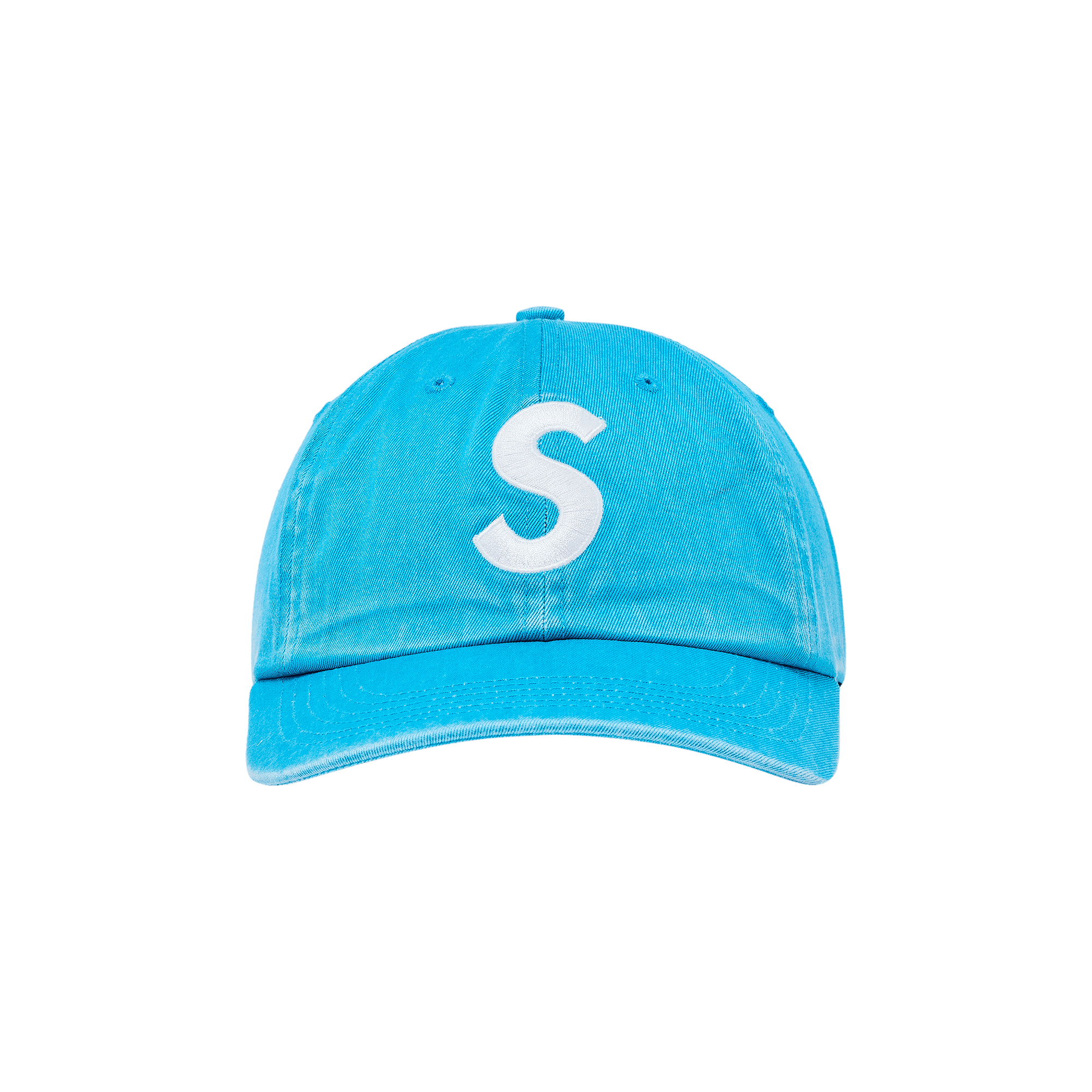 Supreme Pigment Coated S Logo 6 Panel 'Bright Blue'