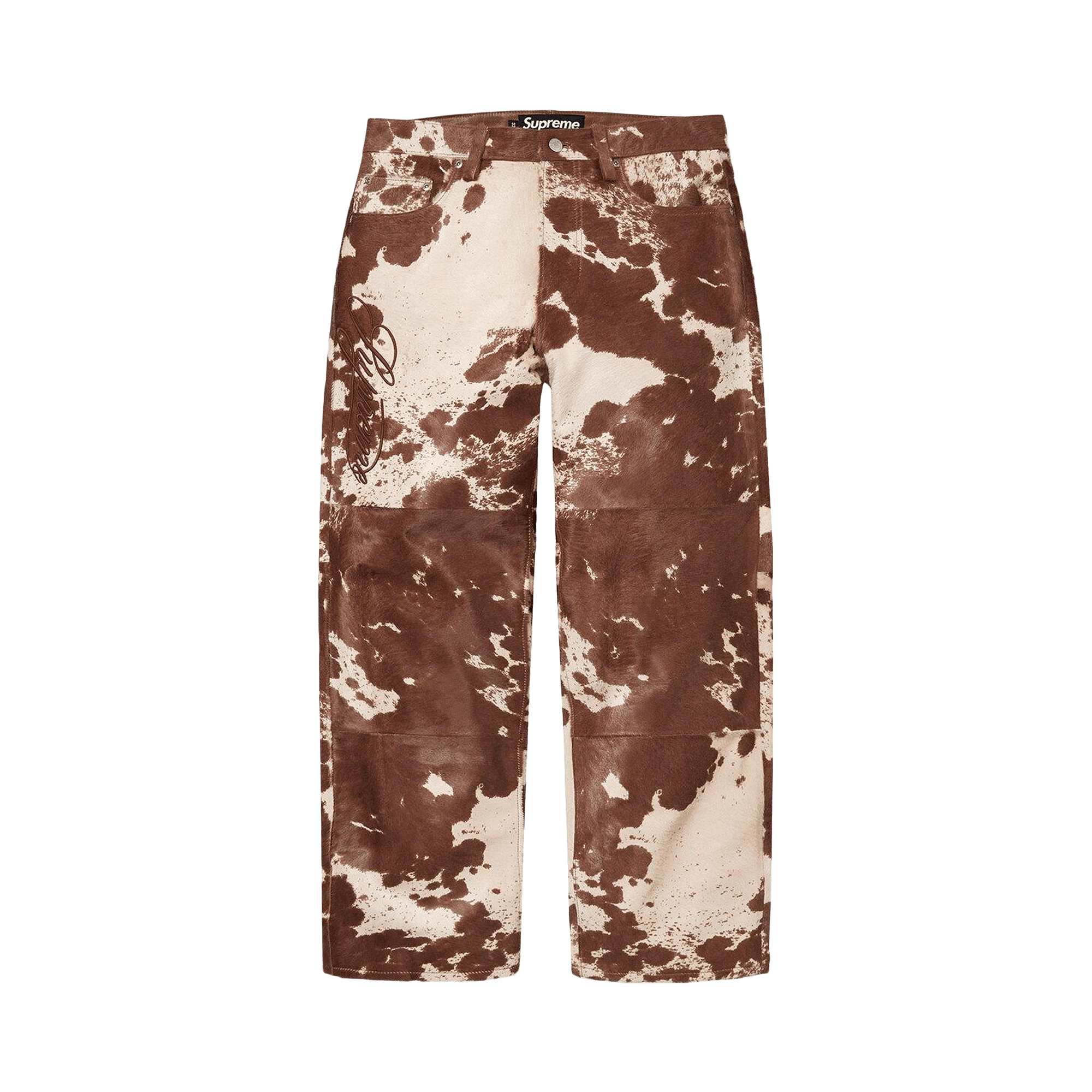 Supreme Ponyhair Loose Fit 5-Pocket Jean 'Cow'