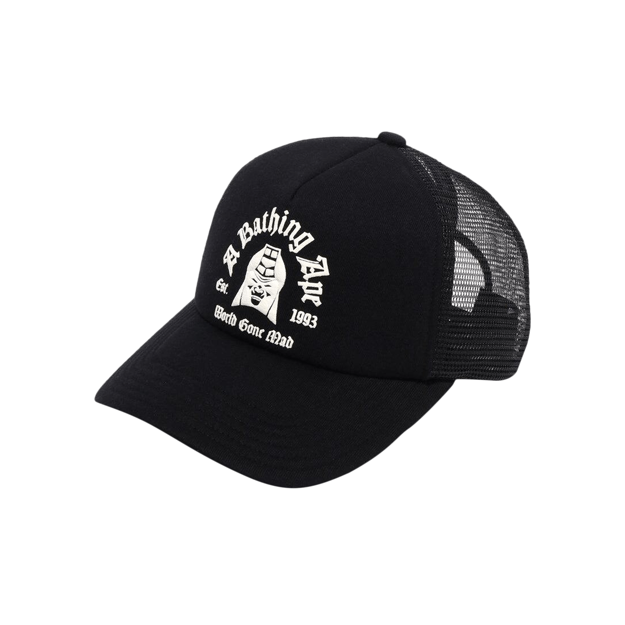 BAPE Logo Panel Mesh Cap 'Black'