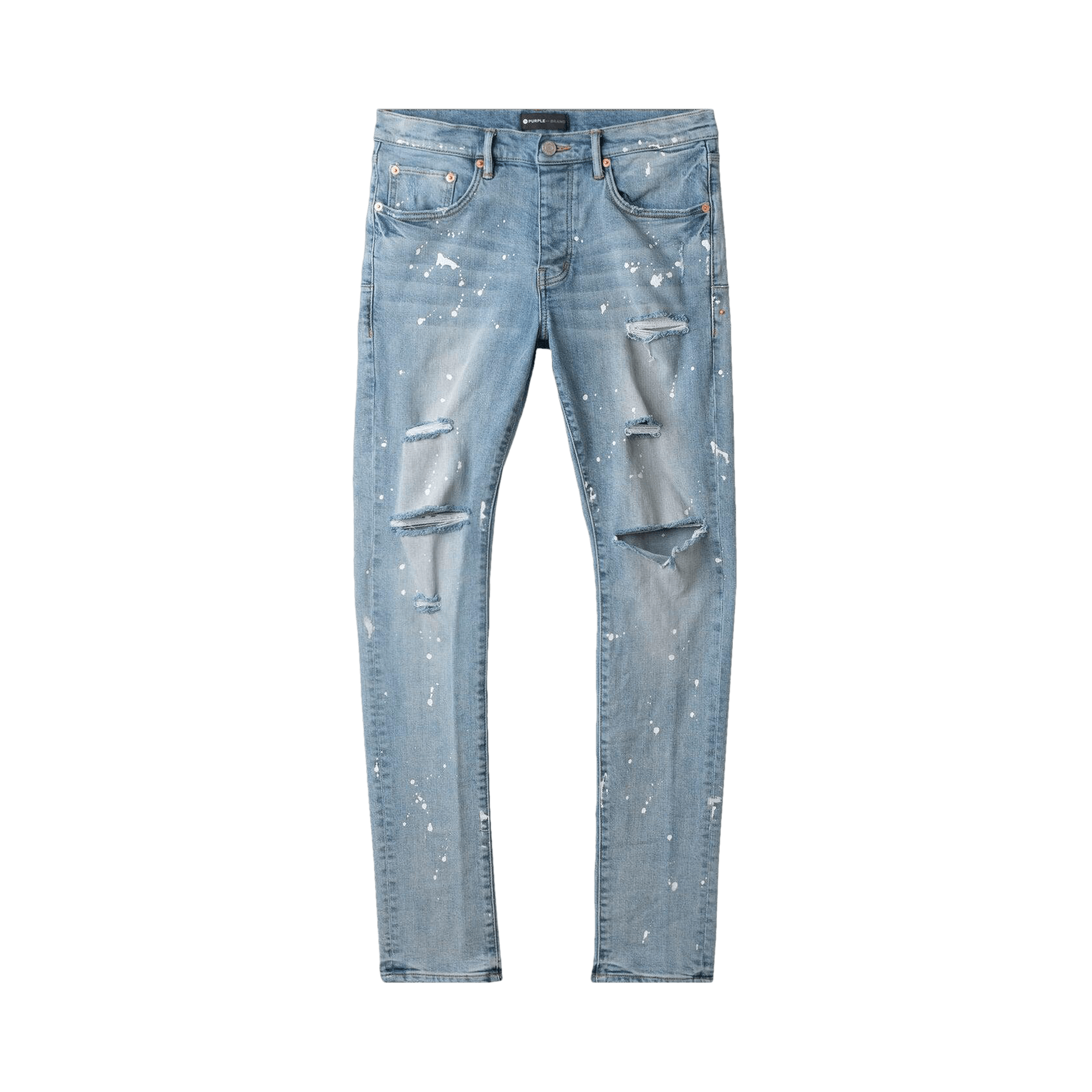 PURPLE BRAND Paint Jeans 'Light Indigo'