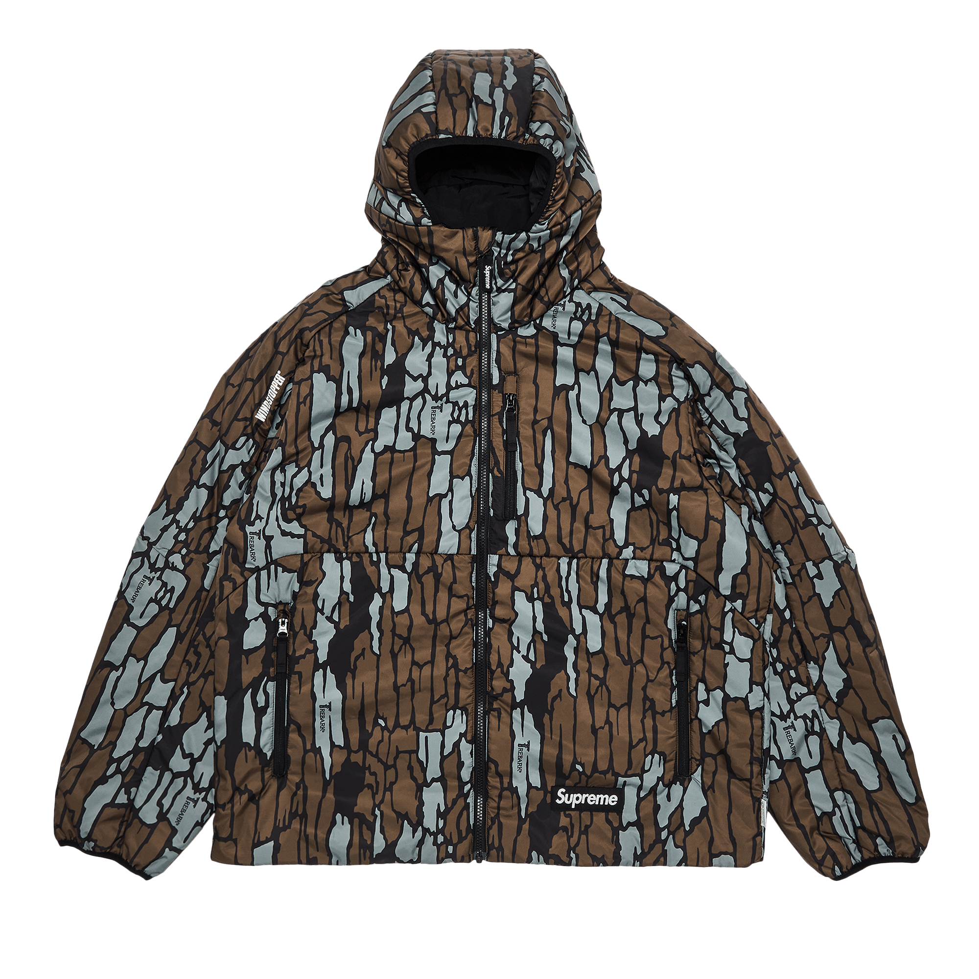 Supreme WINDSTOPPER Insulated Hooded Jacket 'Mossy Oak Trebark Camo'
