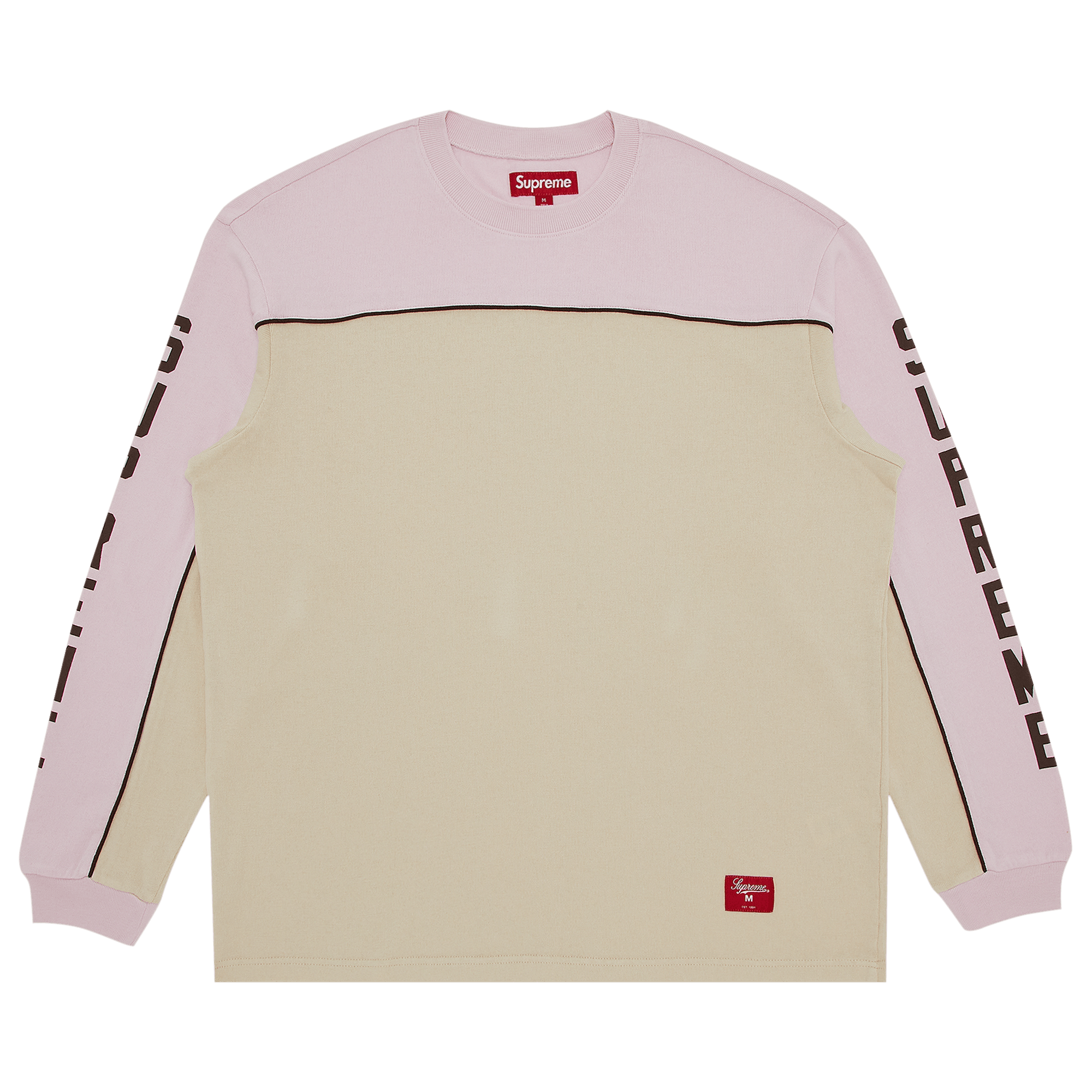 Supreme Paneled Piping Long-Sleeve Top 'Tan'