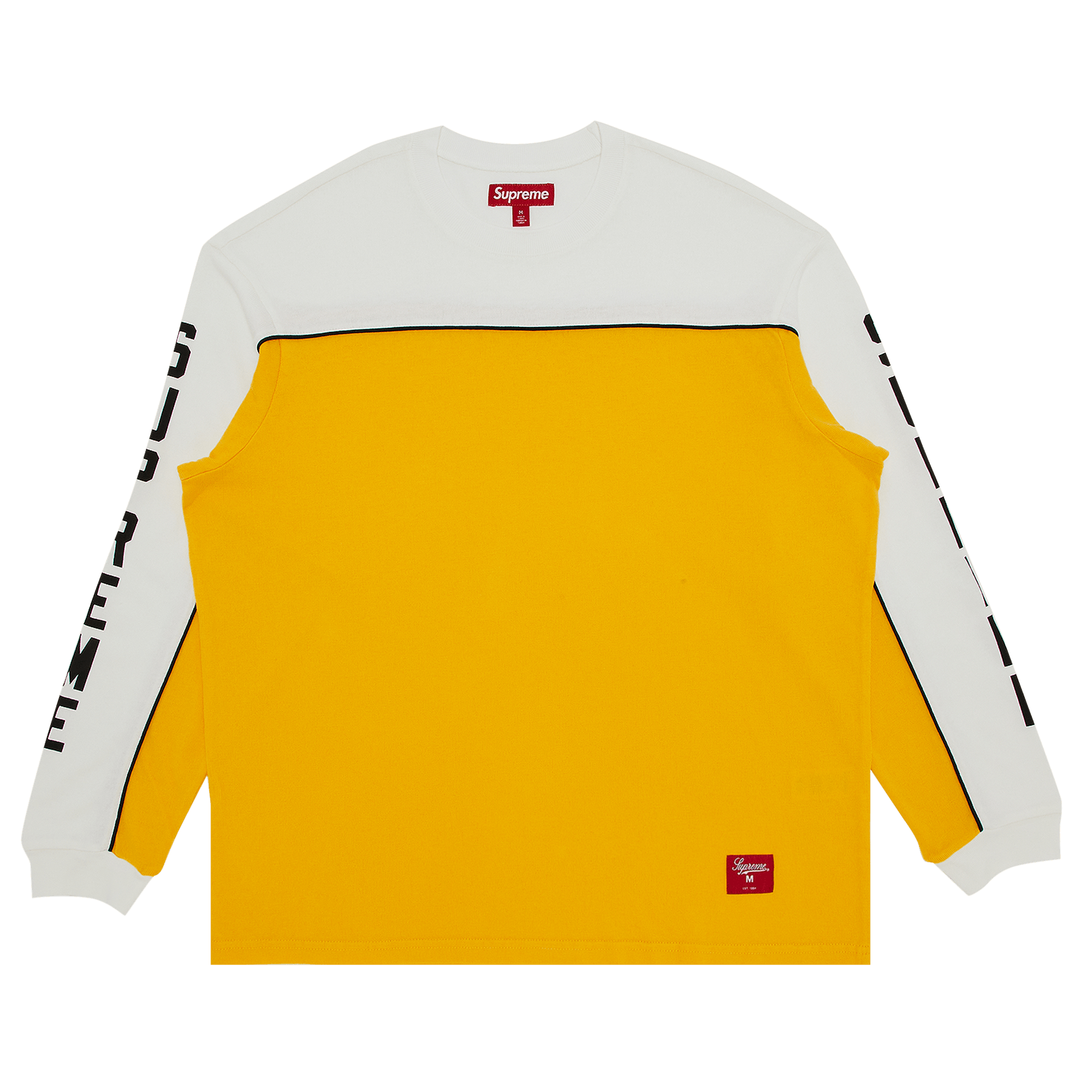 Supreme Paneled Piping Long-Sleeve Top 'Yellow'