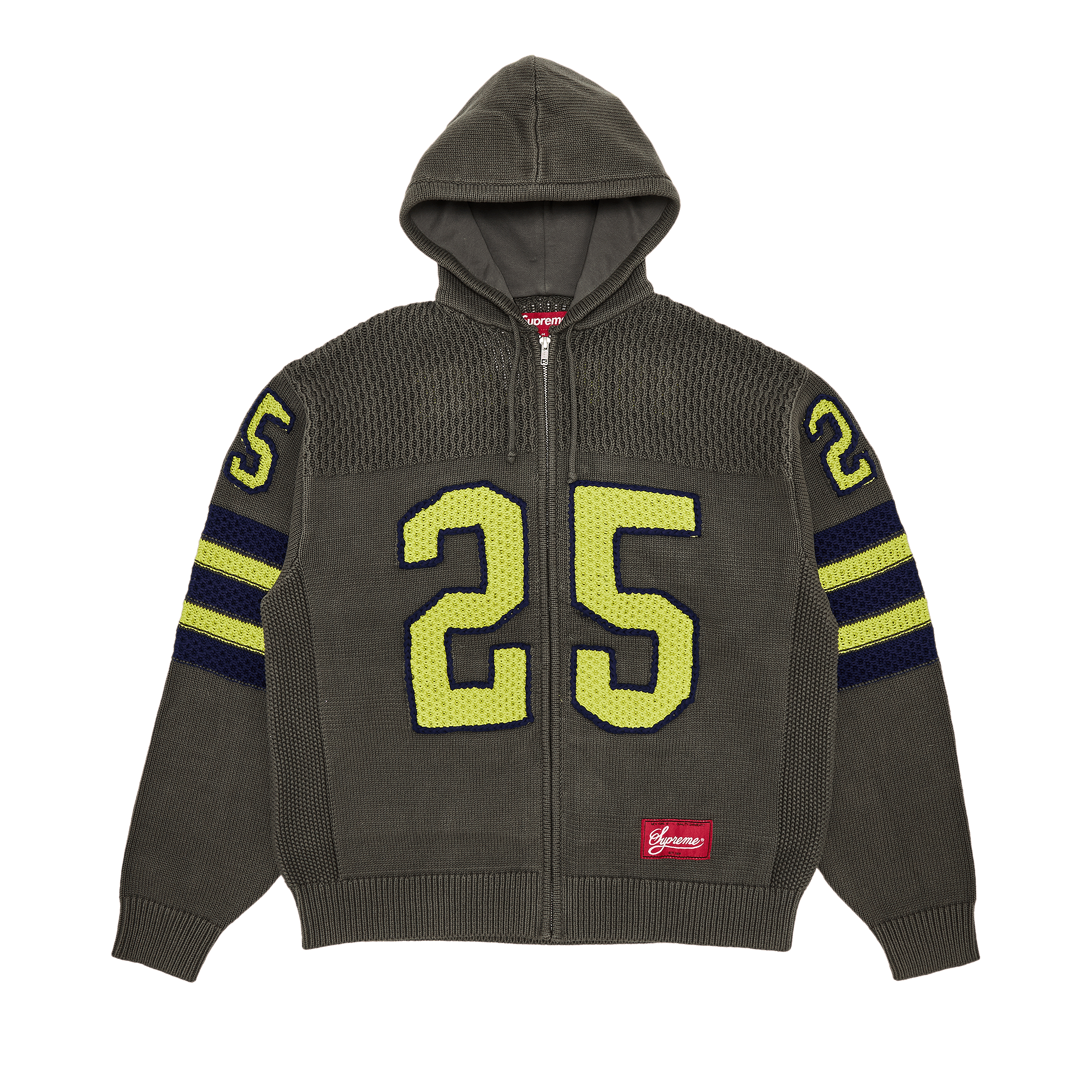 Supreme Sport Zip Up Hooded Sweater 'Grey'
