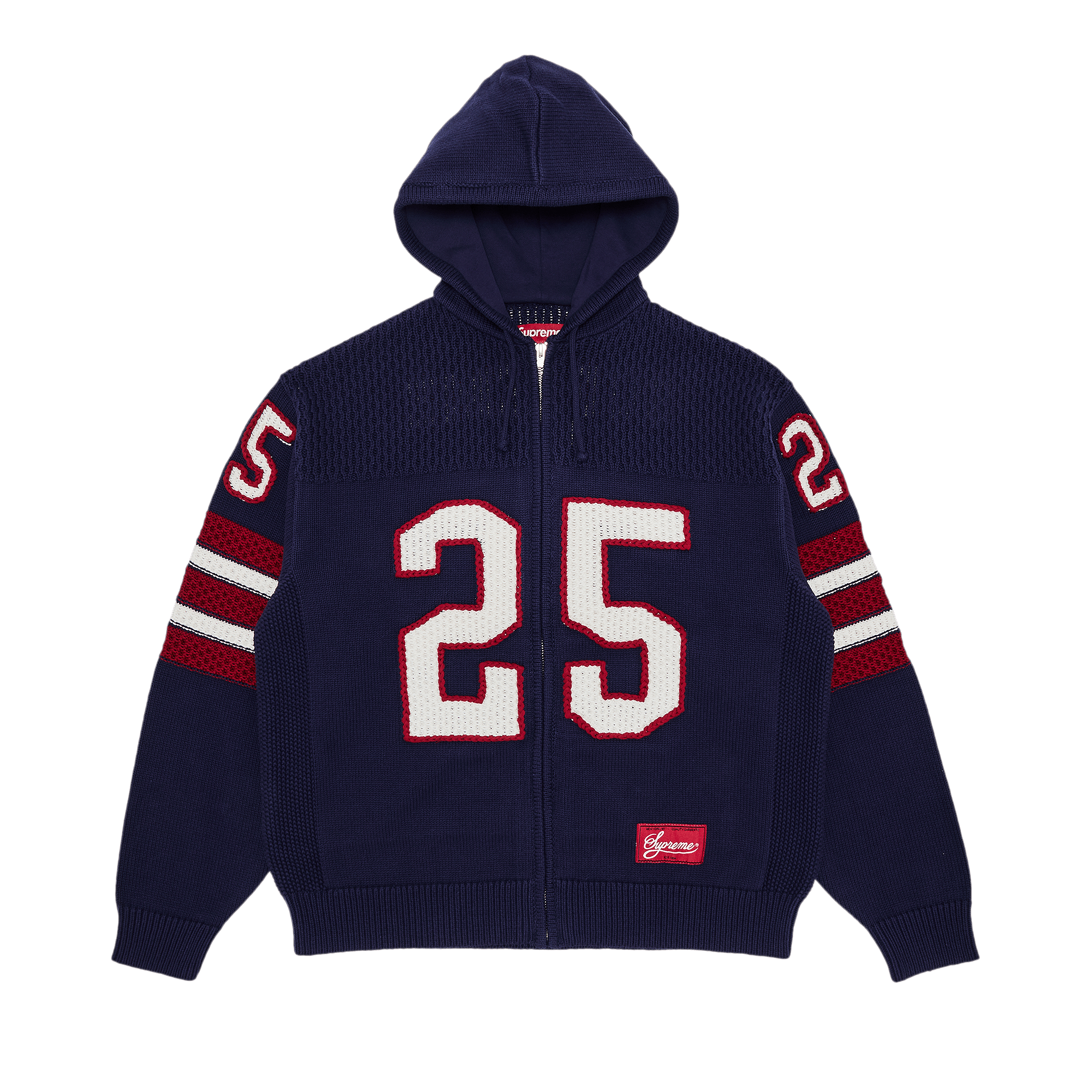 Supreme Sport Zip Up Hooded Sweater 'Navy'