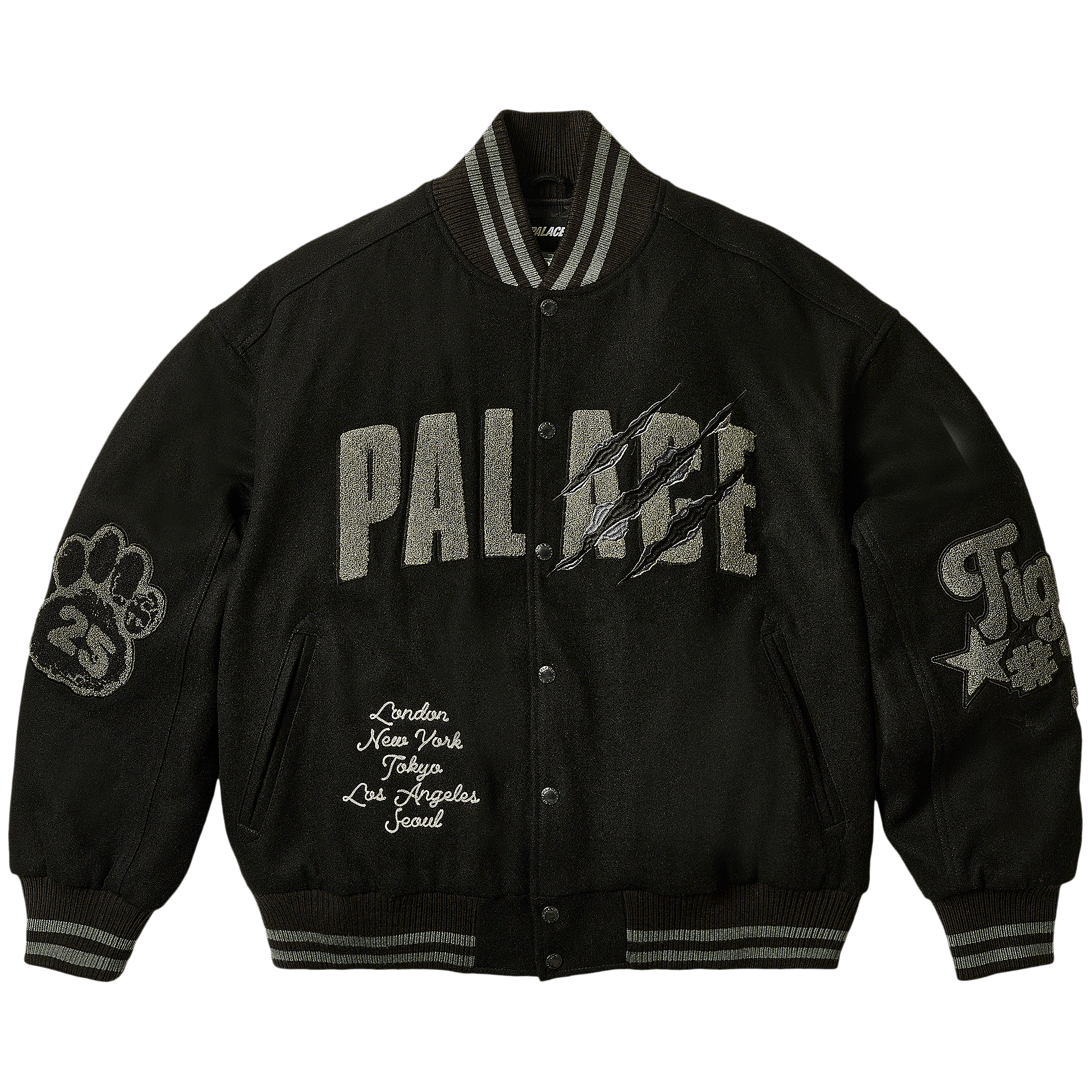 Palace Tora Tora Varsity Jacket 'Black'