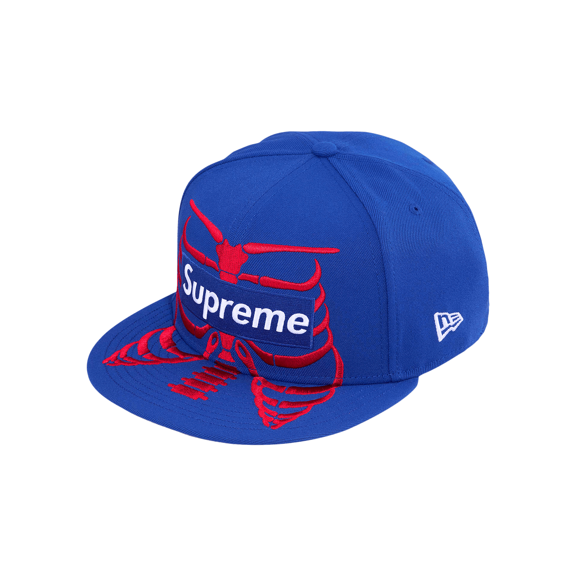 Supreme Bones Box Logo New Era 'Royal'