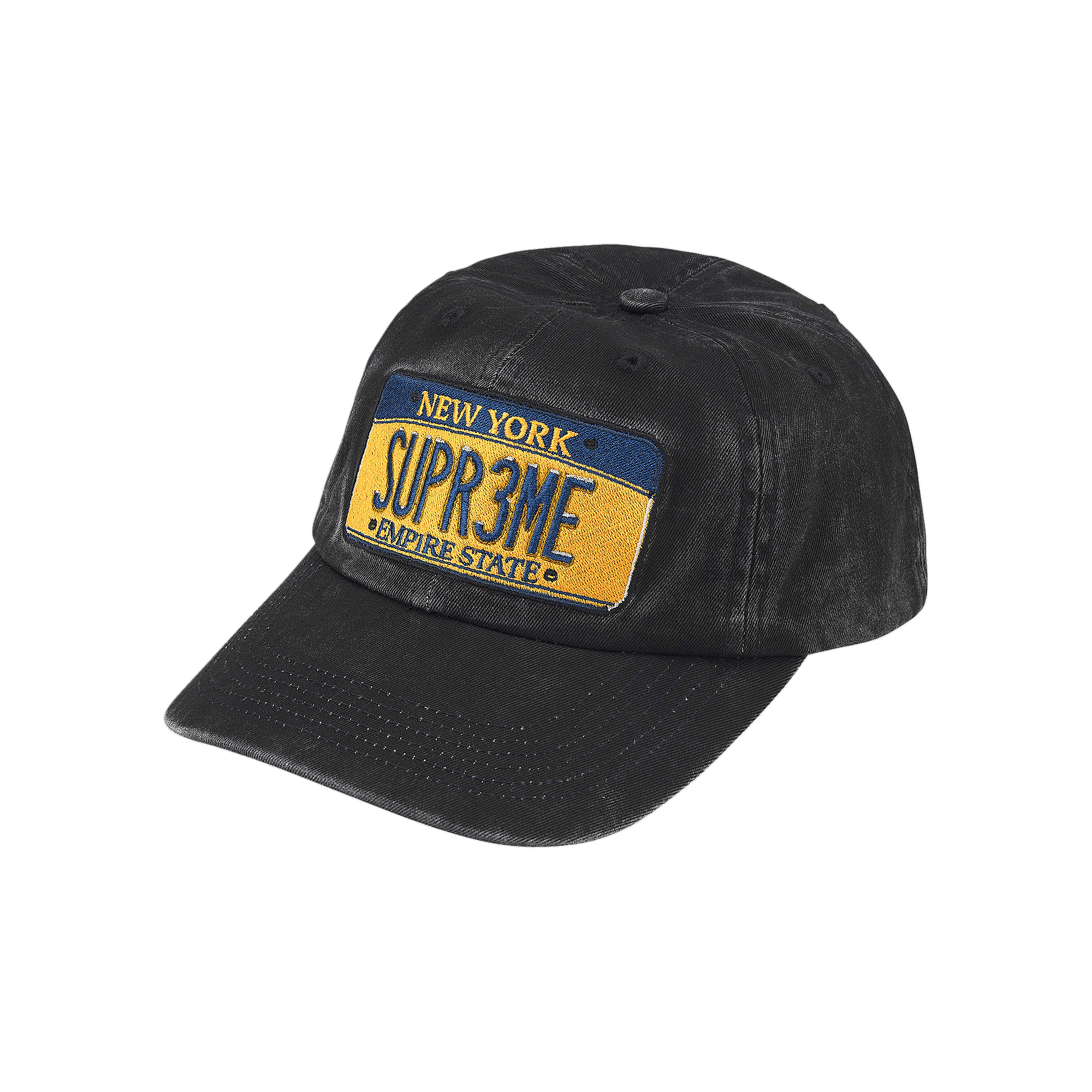 Supreme License Plate 6-Panel 'Black'