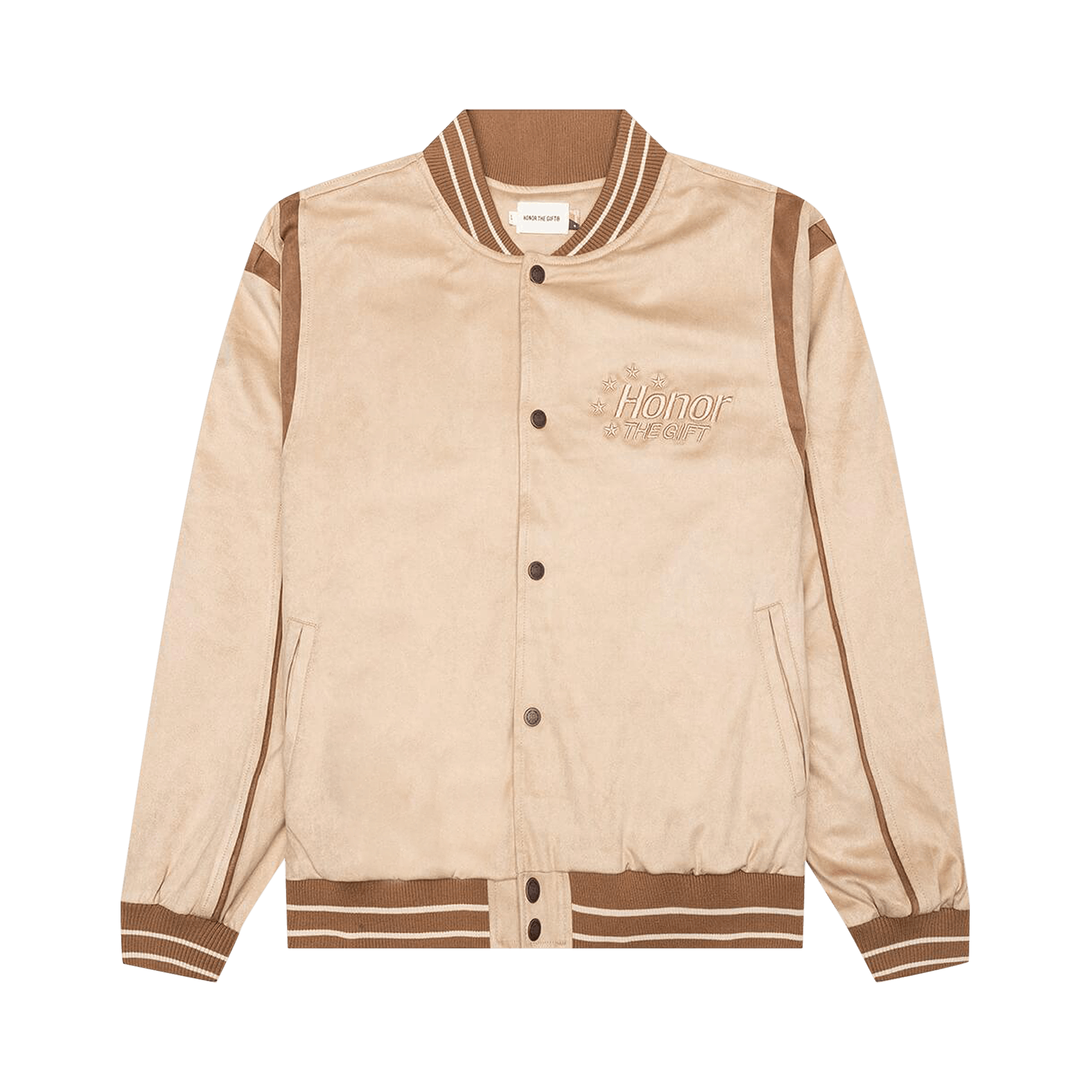 Honor The Gift Oil Head Varsity Jacket 'Tan'