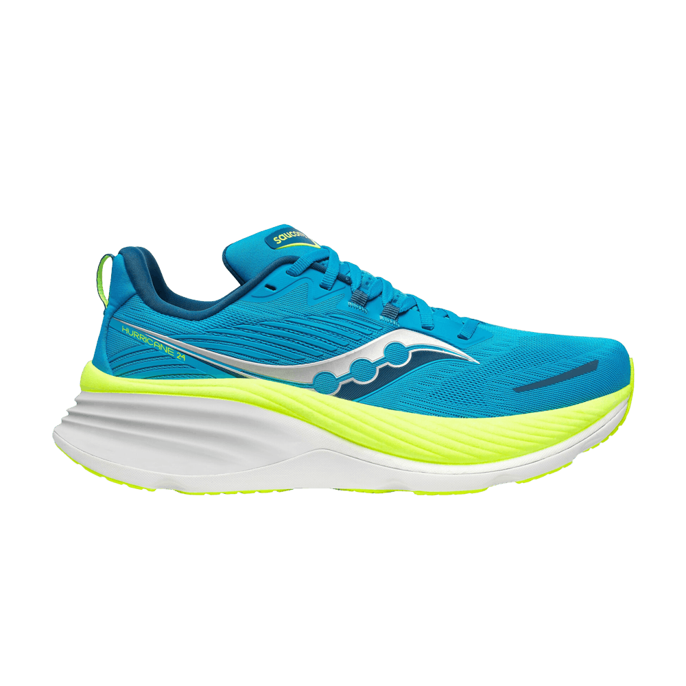 Saucony Hurricane 24 'Viziblue Citron'