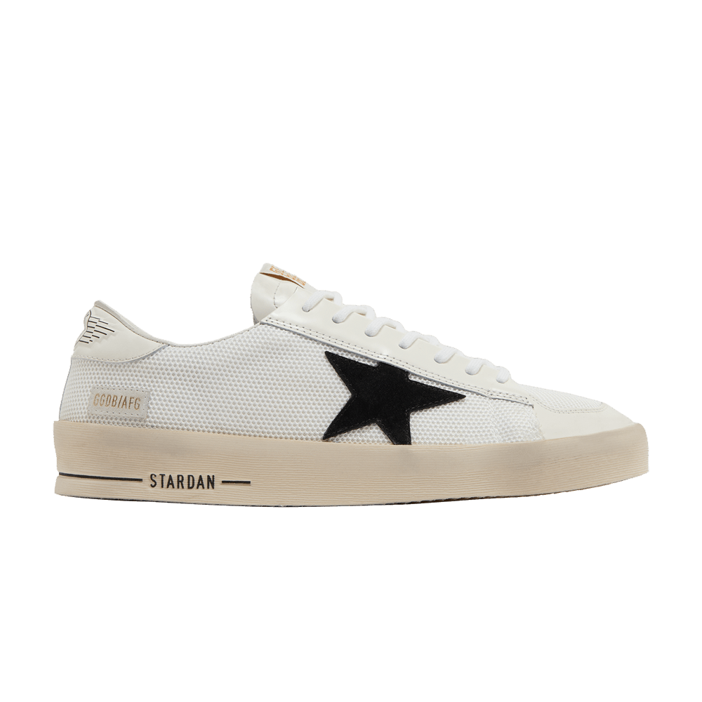 スニーカー GOLDEN  GMF00370 F004118 90179 STARDAN BLACK SILV BLACK Golden Goose STARDAN LEATHER SNEAKERS (GMF00128) – LOZURI®