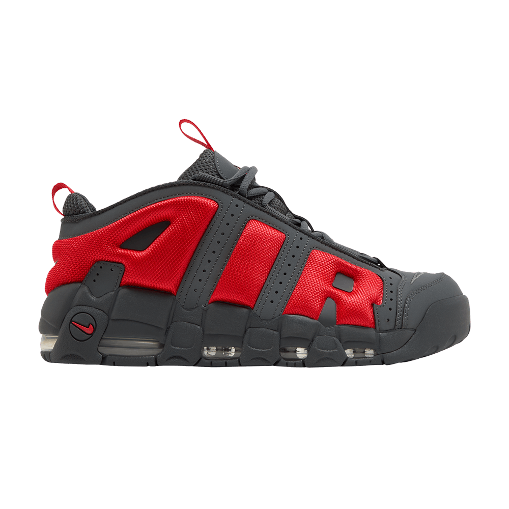 Nike Air More Uptempo Low 'Dark Grey Light Crimson'