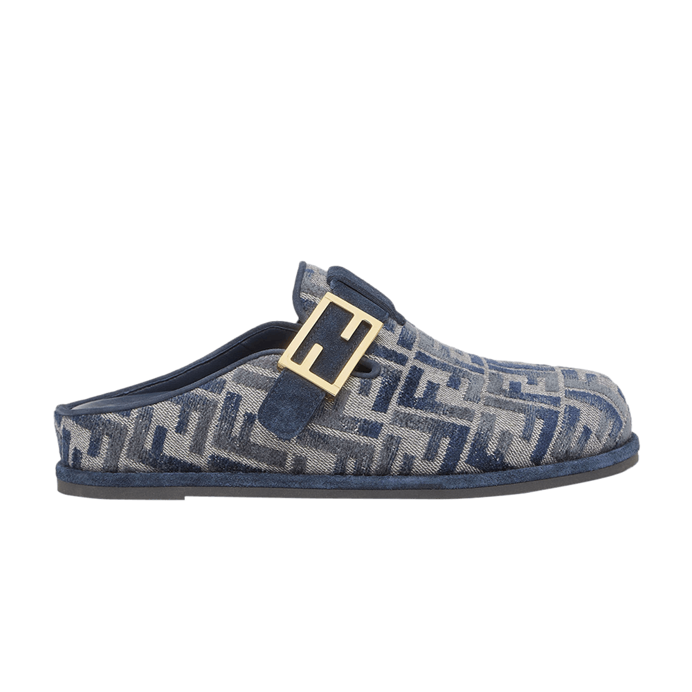 Fendi Wmns Feel Sabot 'FF Baguette - Blue Denim'