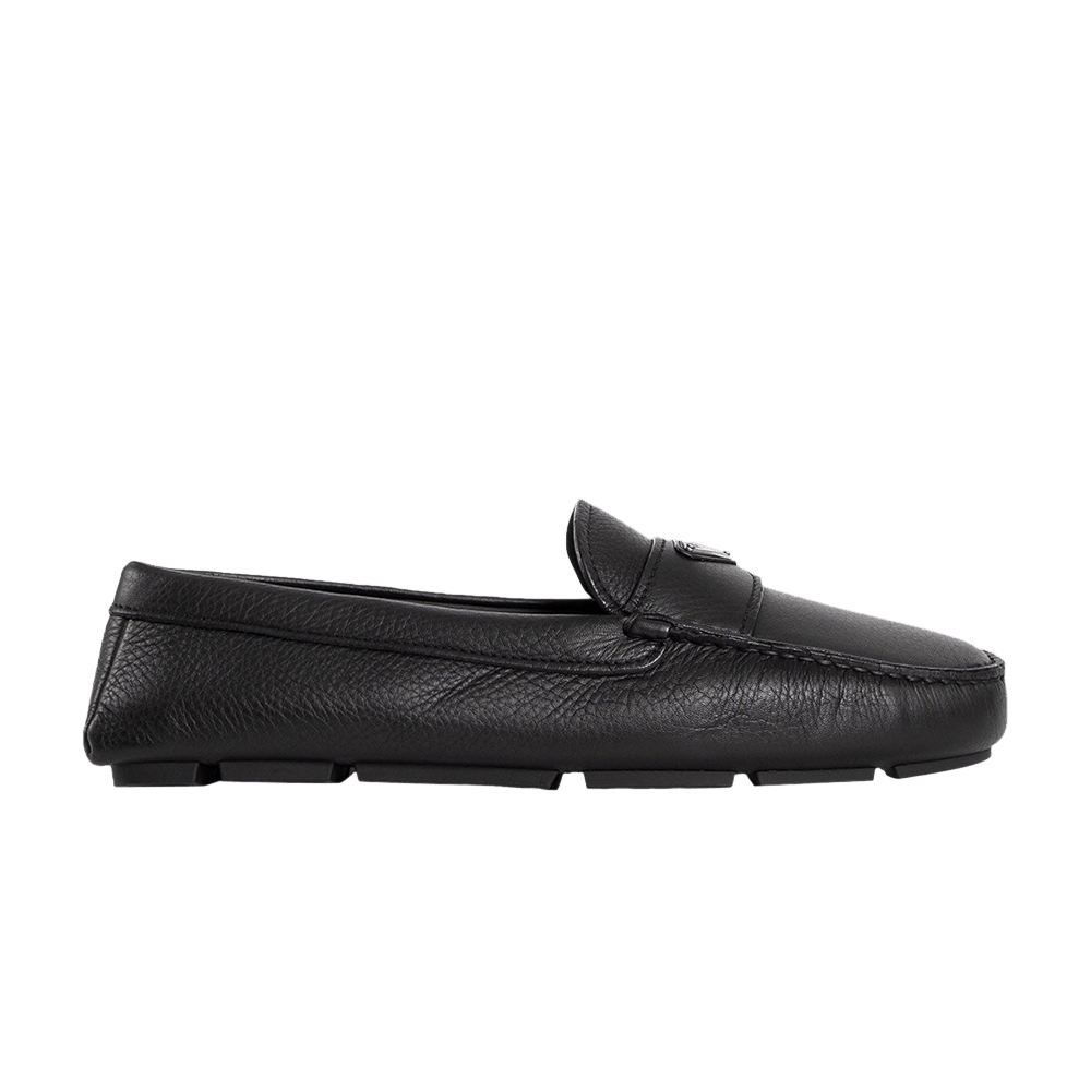 Prada Leather Driver Loafer 'Black'