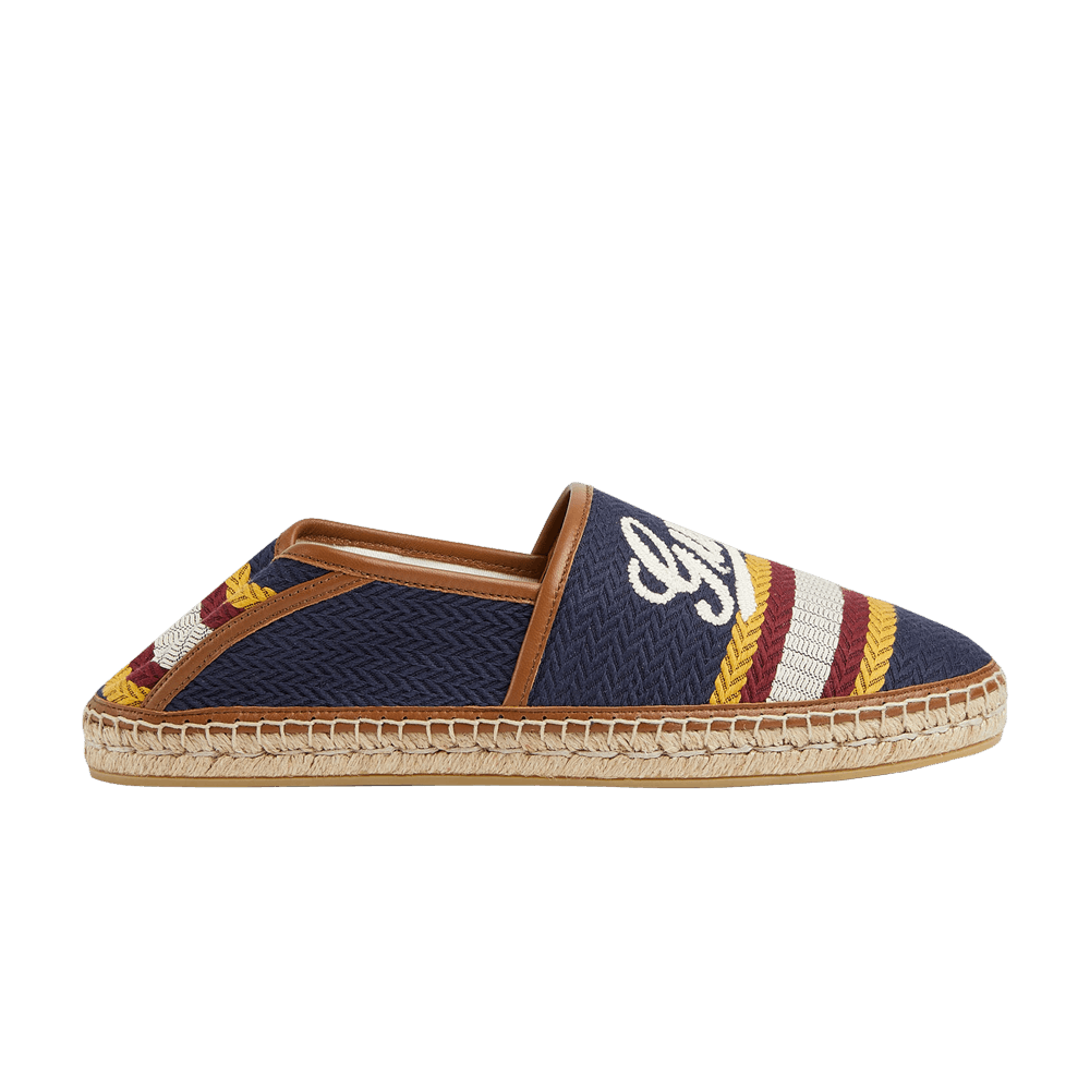 Gucci Alonso Espadrilles 'Script - Blue Multi-Color'