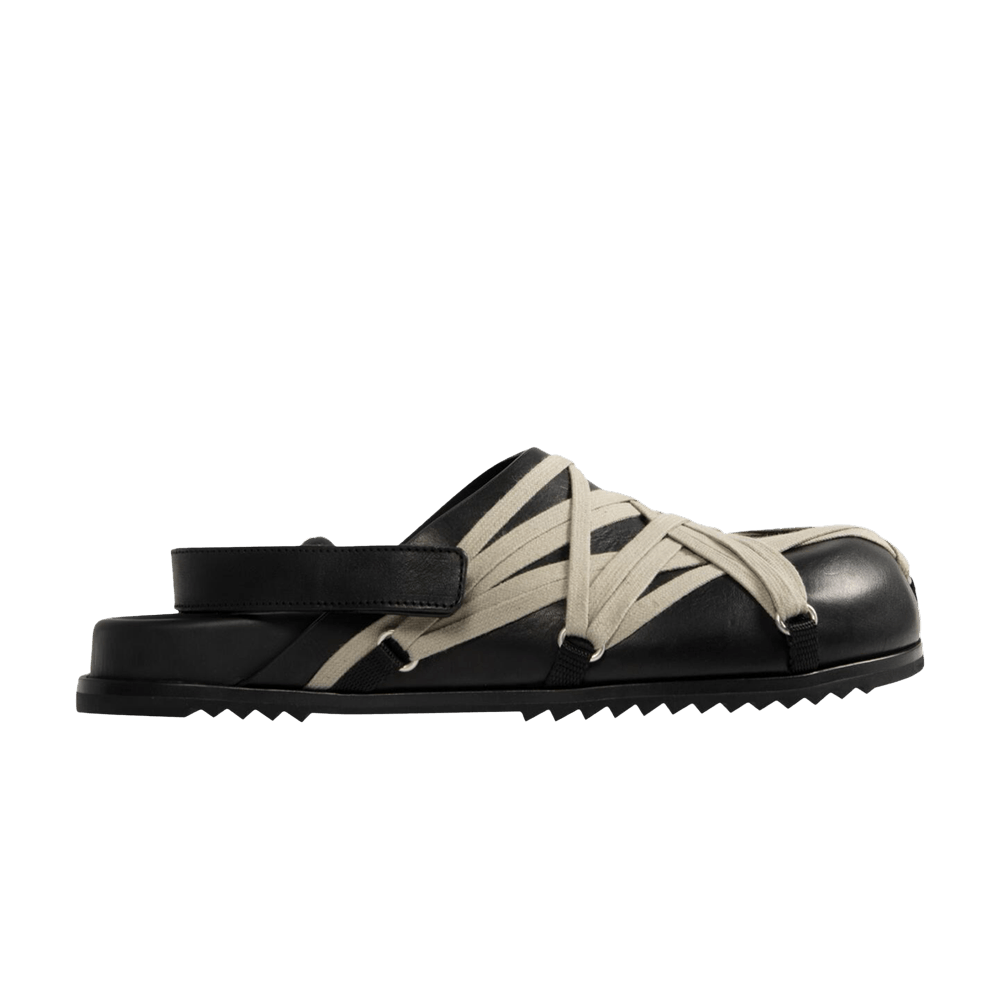 Buy Rick Owens Hollywood Megalaced Mule Granola 'Black