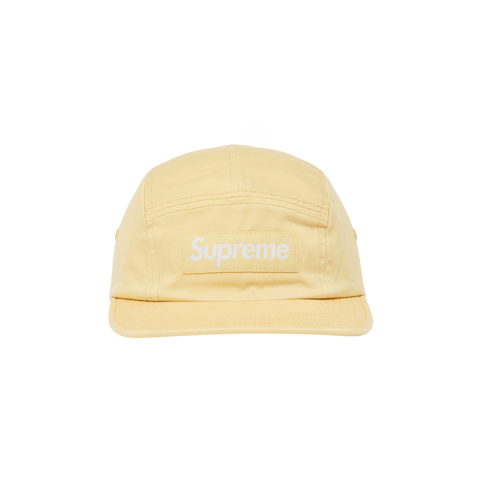 Supreme Washed Chino Twill Camp Cap 'Light Yellow'