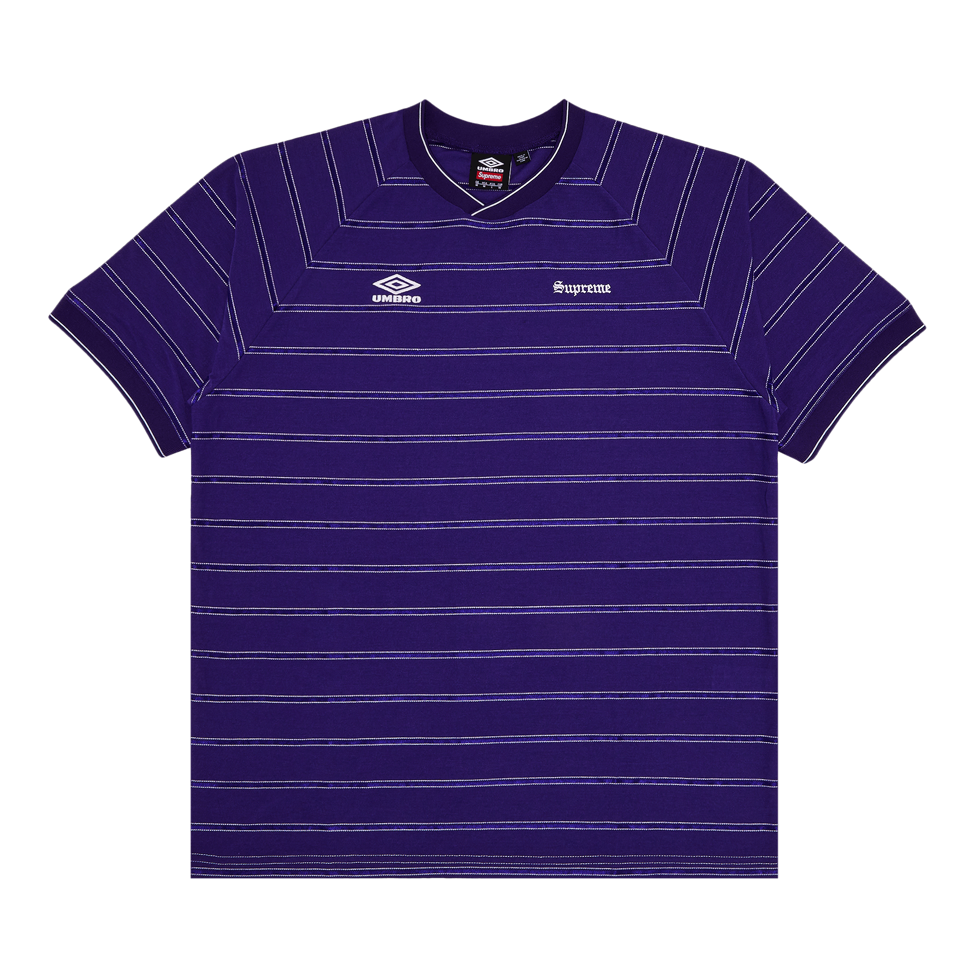 Supreme x Umbro Stripe Soccer Jersey 'Purple'