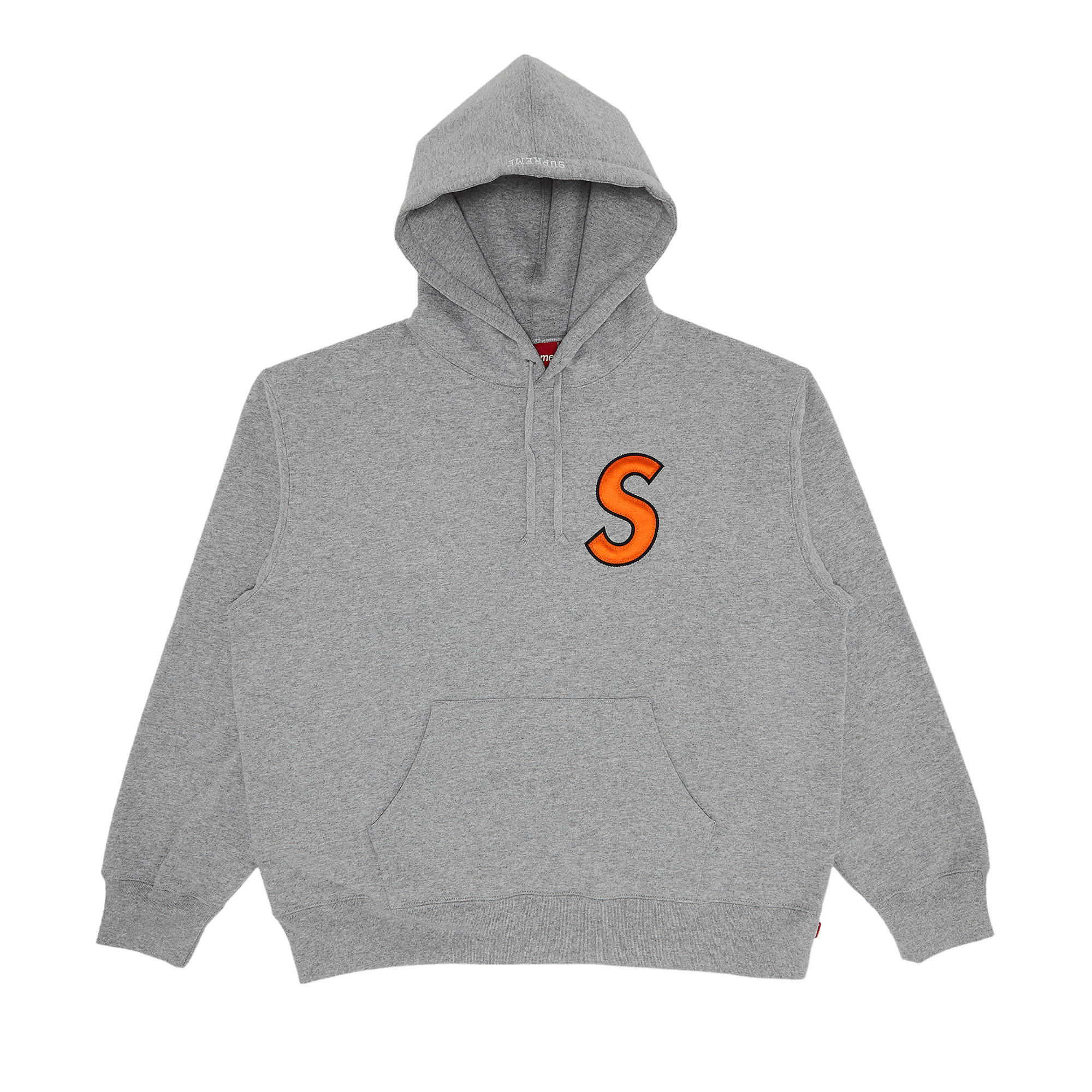 Supreme S Logo Hooded Sweatshirt 'Heather Grey'
