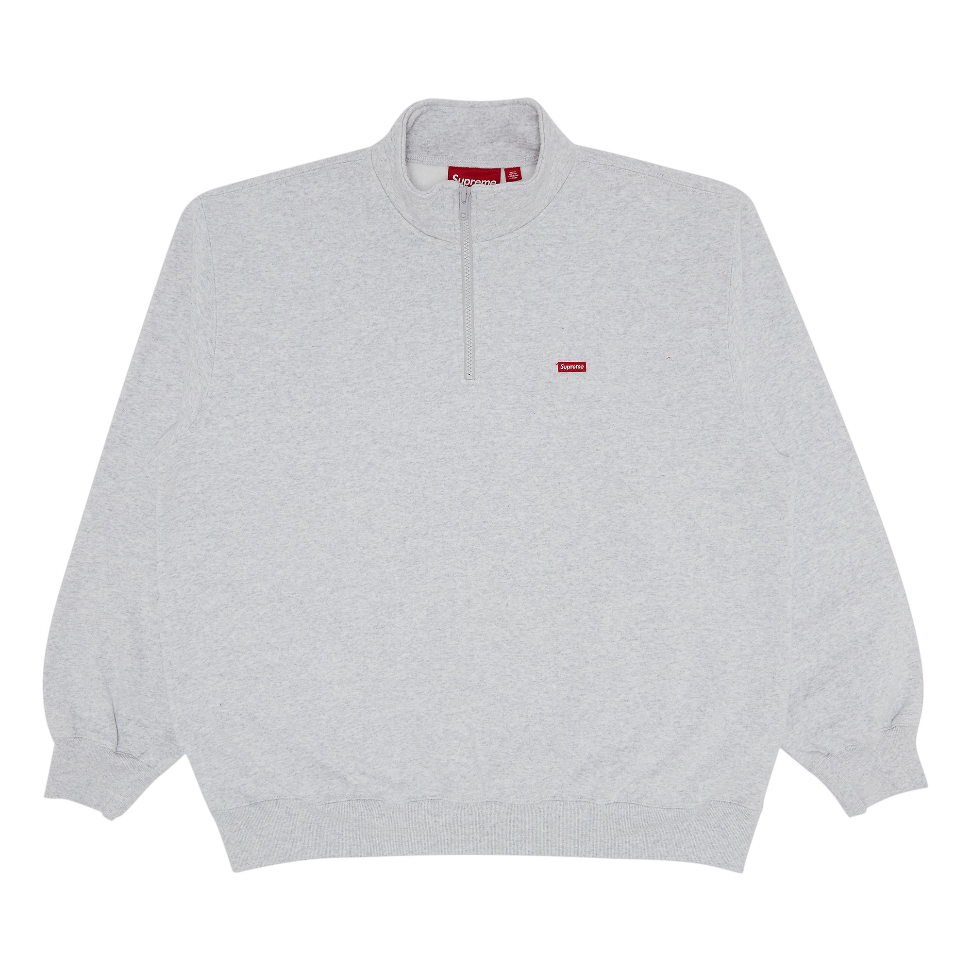 Supreme Small Box Half Zip Pullover 'Ash Grey'