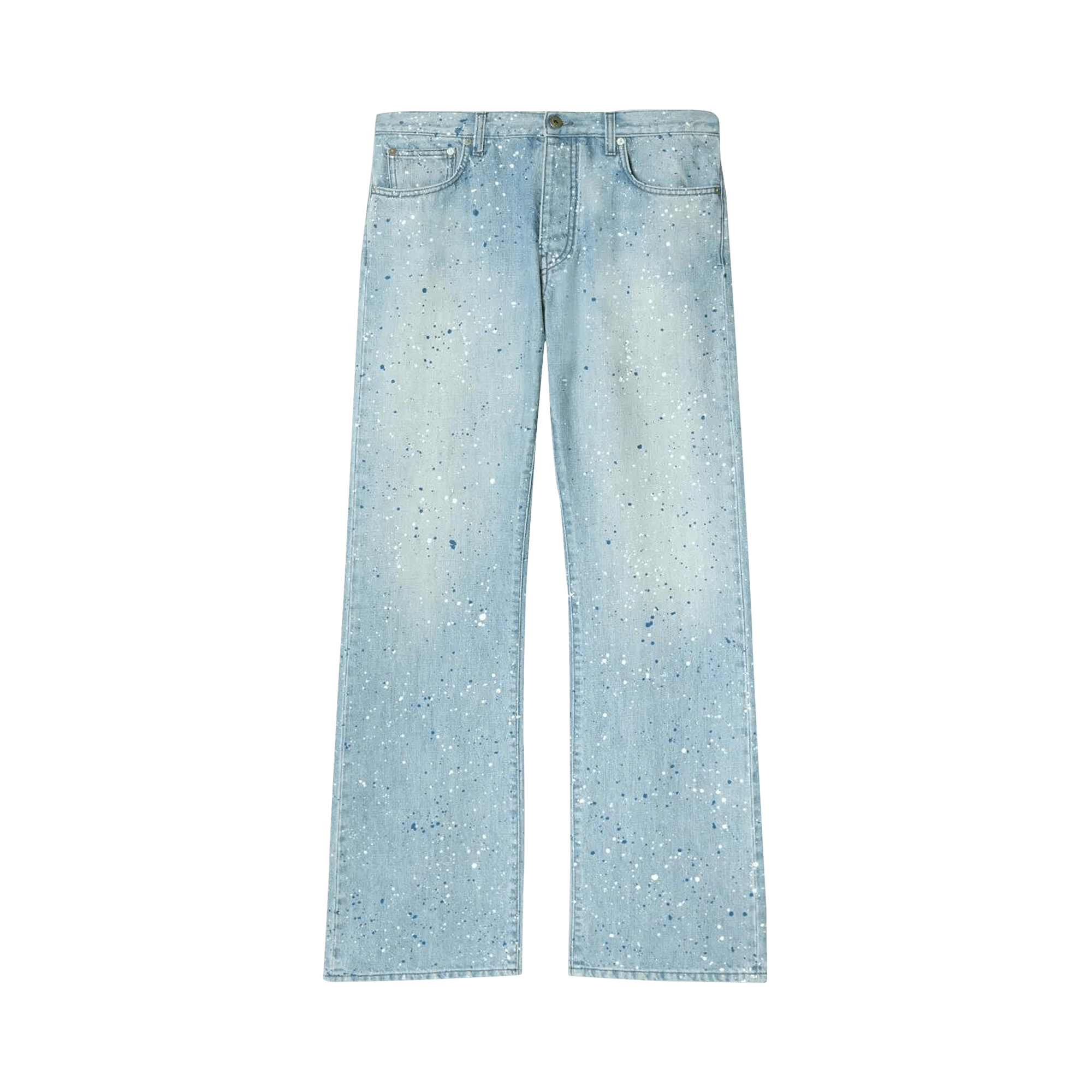 Off-White Paint Relaxed Jeans 'Navy Blue/Multicolor'