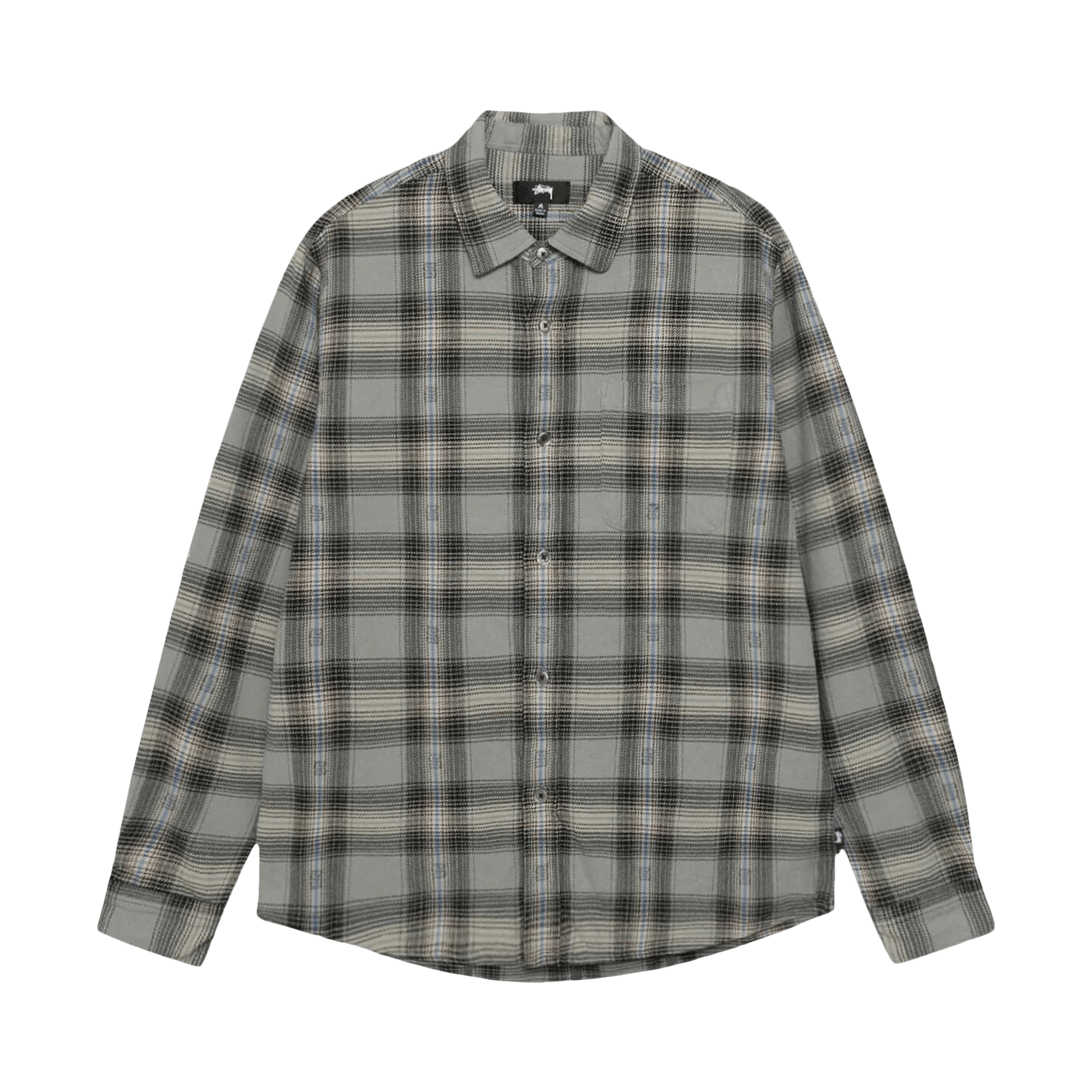Stussy Motif Plaid Shirt 'Grey'