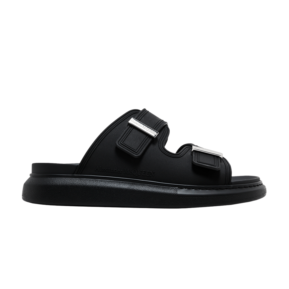 ★人気★【ALEXANDER MCQUEEN】★ロゴ スライド★ブラック★ 799335_00.png.png
