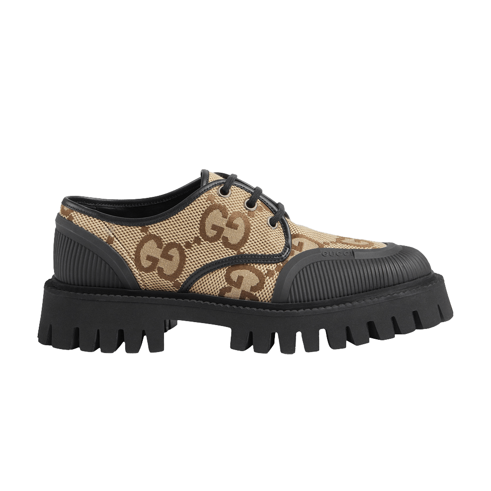 Buy Gucci Lace Up Shoe 'Buckle - Black Orange' - 739868 AABZ0 1000