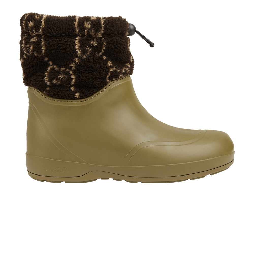Gucci Ankle Boot 'Two-Toned Teddy - Green Brown'