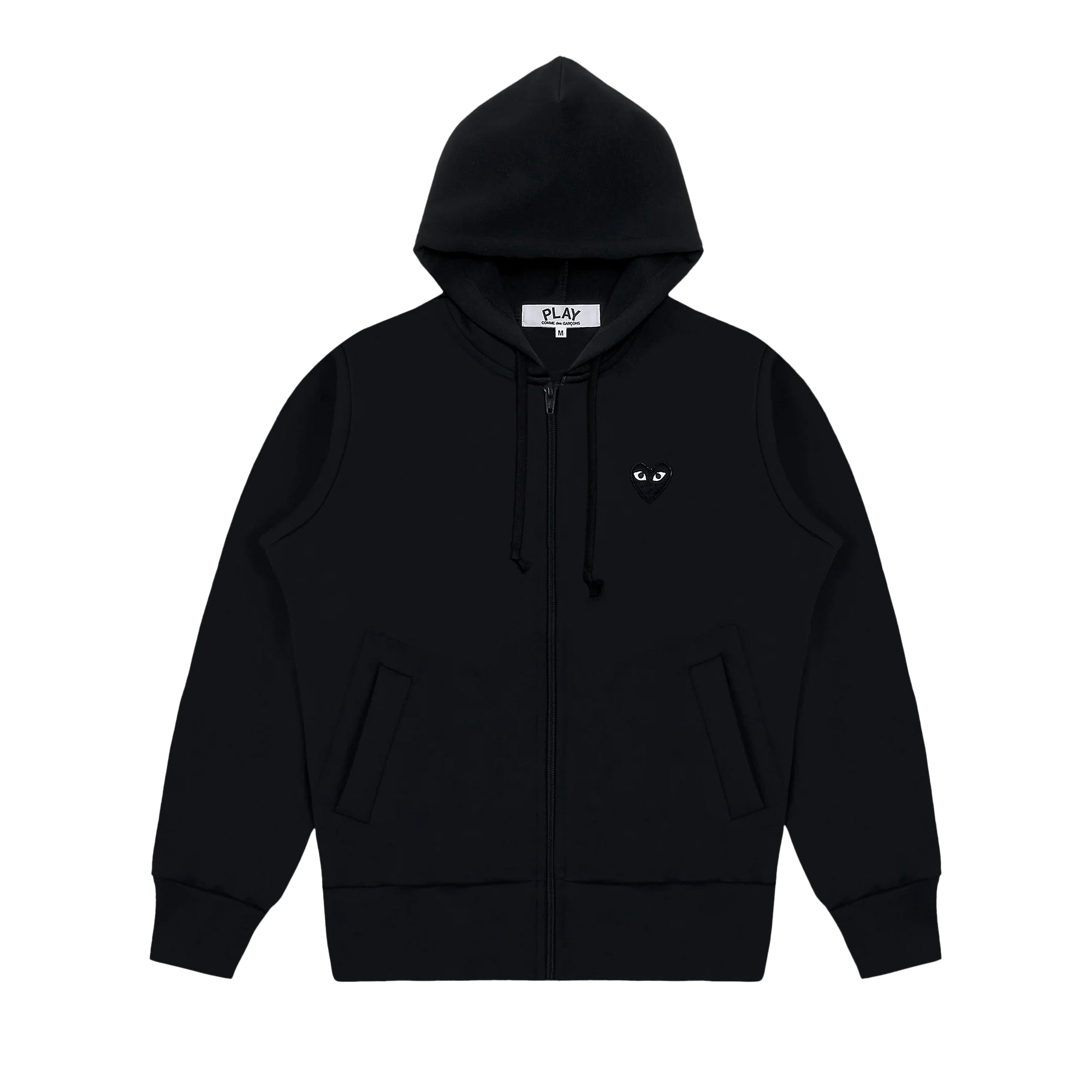 Comme des Garçons PLAY Zip-Up Sweatshirt 'Black'