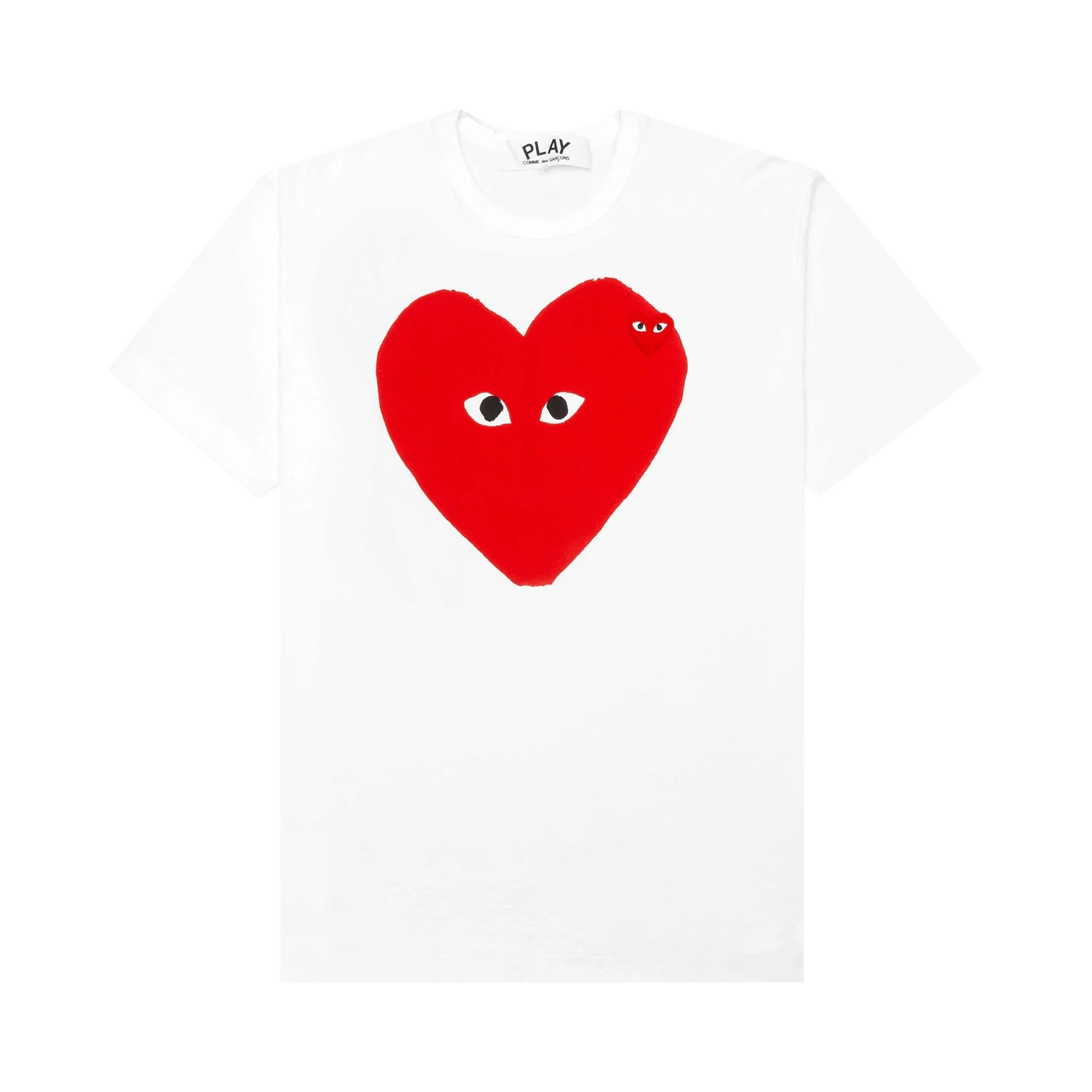 Comme des Garçons PLAY Red Emblem Tee 'White'