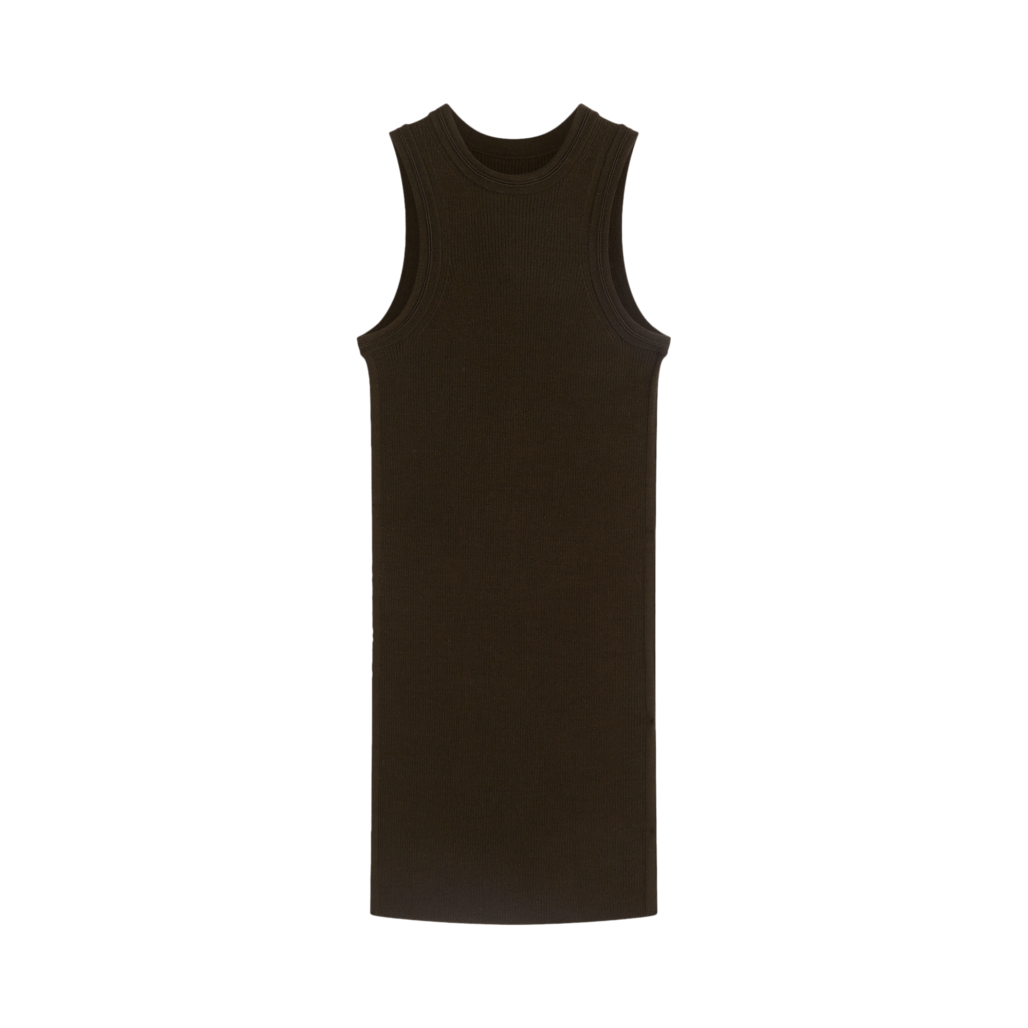 Phoebe Philo Ribbed Tank Top 'Dark Khaki'