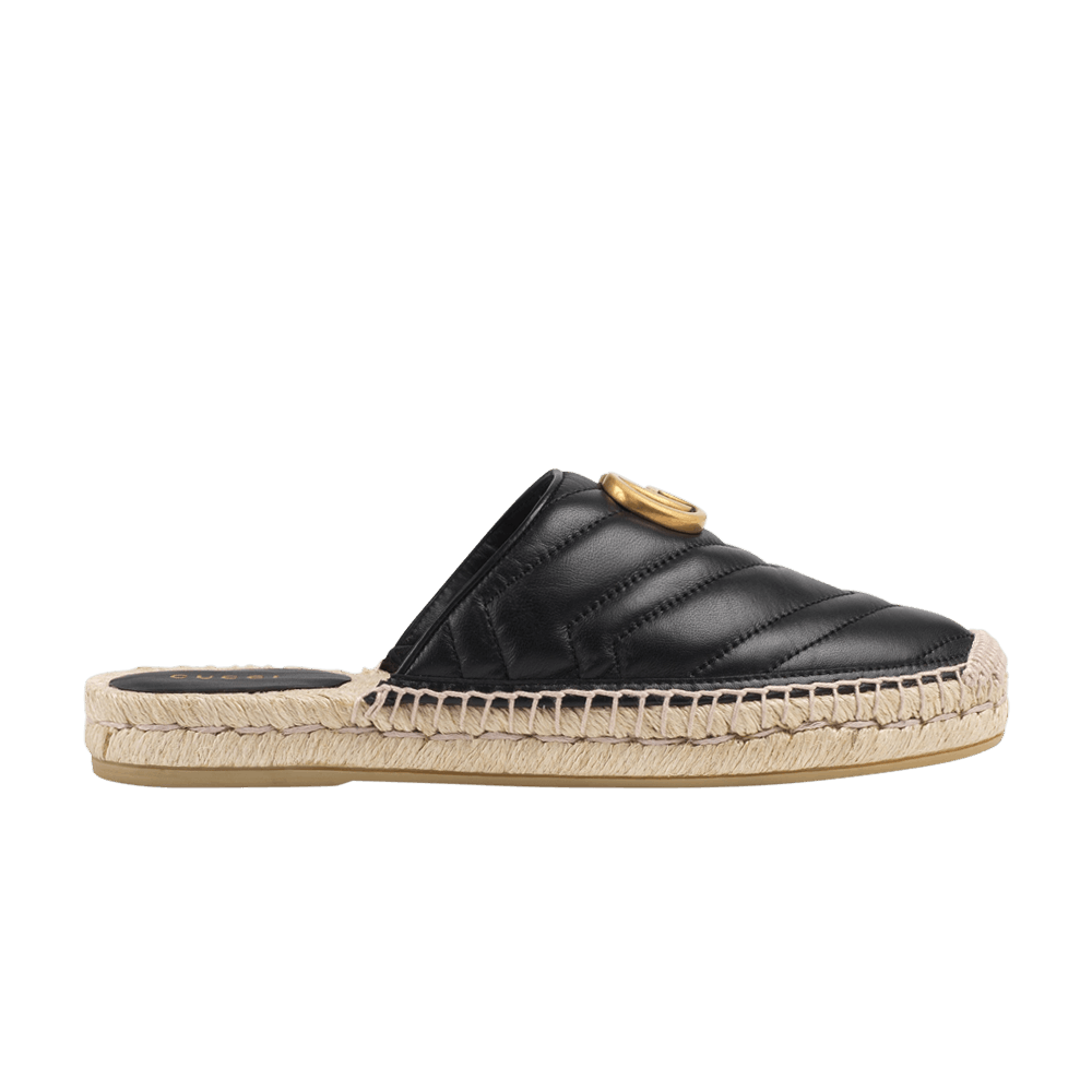 Gucci Wmns Espadrilles Mule 'Double G - Black'