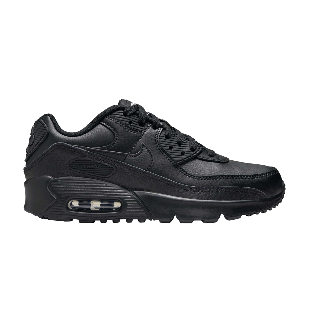 Nike Air Max 90 Leather GS 'Triple Black'