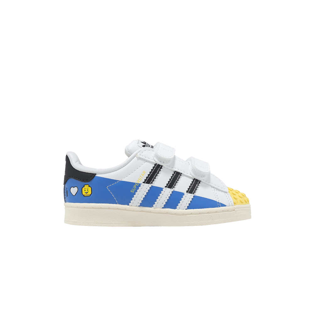 LEGO x adidas Superstar CF I 'White Blue Yellow'