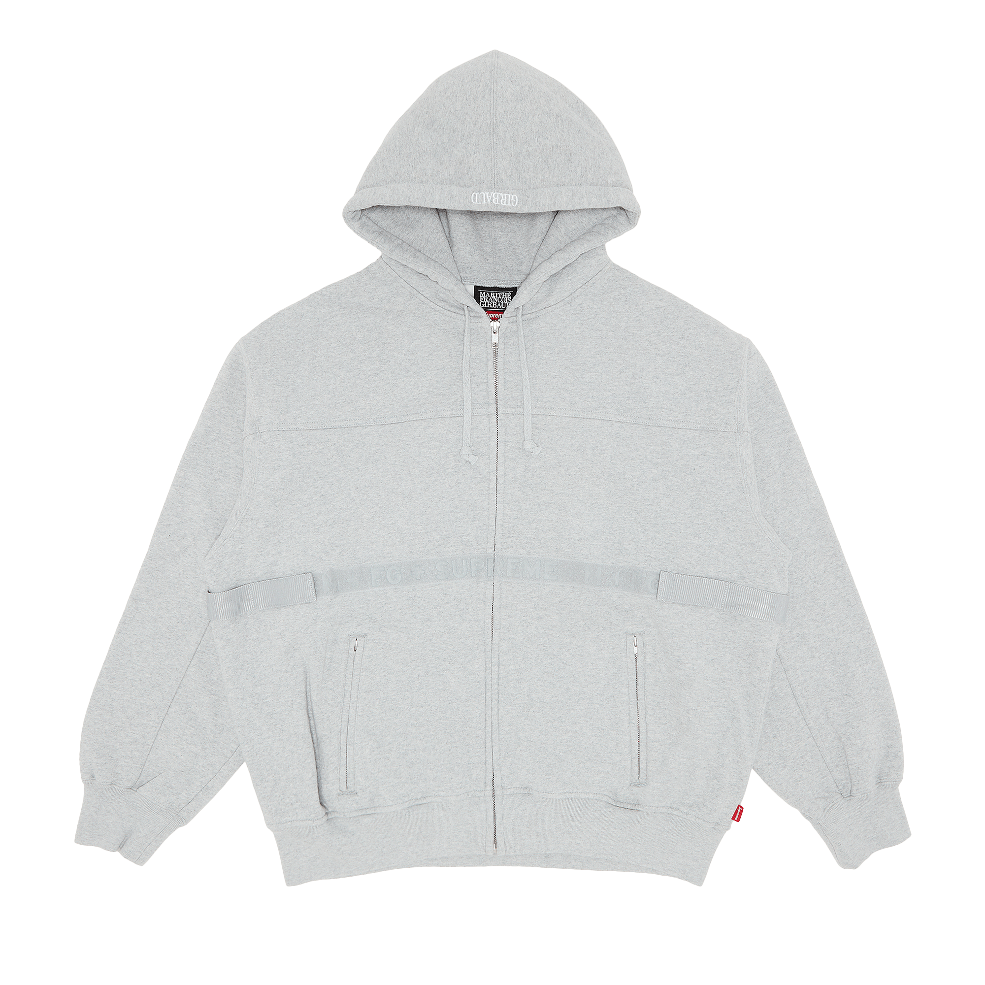 Supreme x Martithé + François Girbaud Zip Up Hooded Sweatshirt 'Heather Grey'