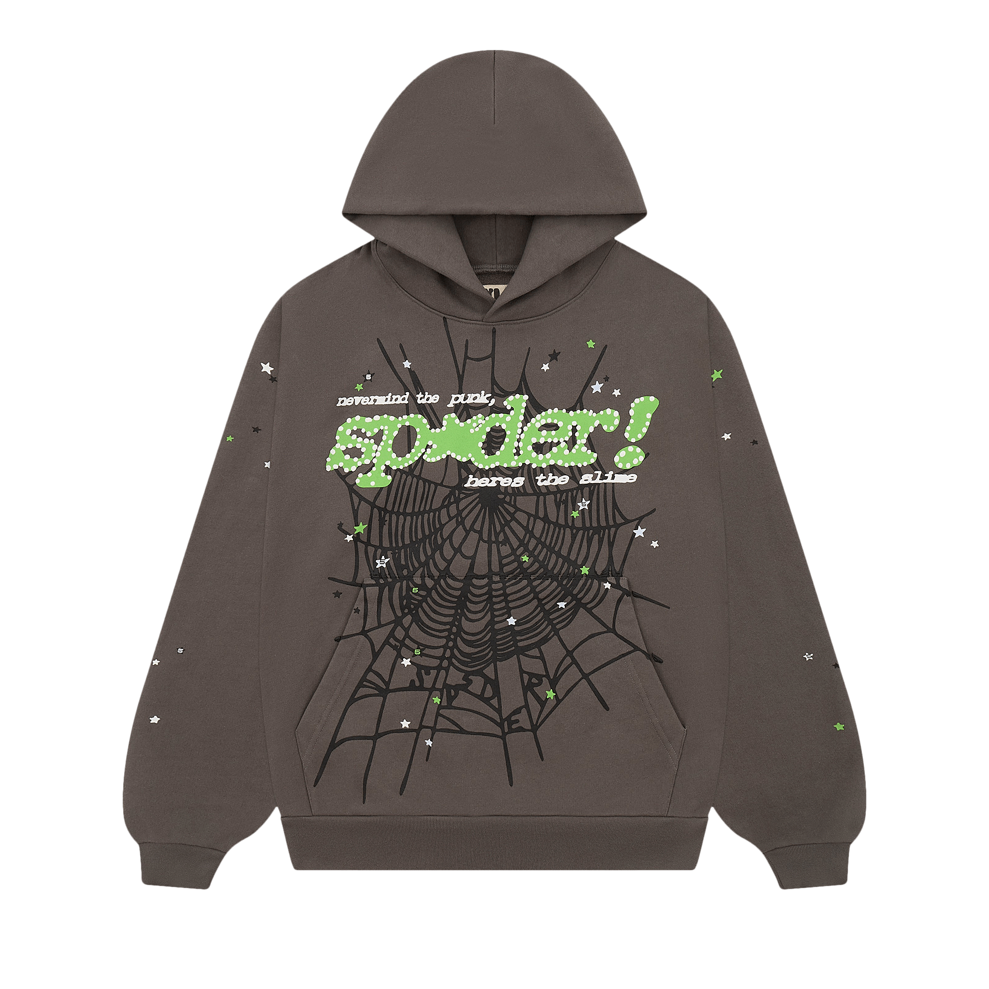 Sp5der Punk V2 Hoodie 'Wait Grey'