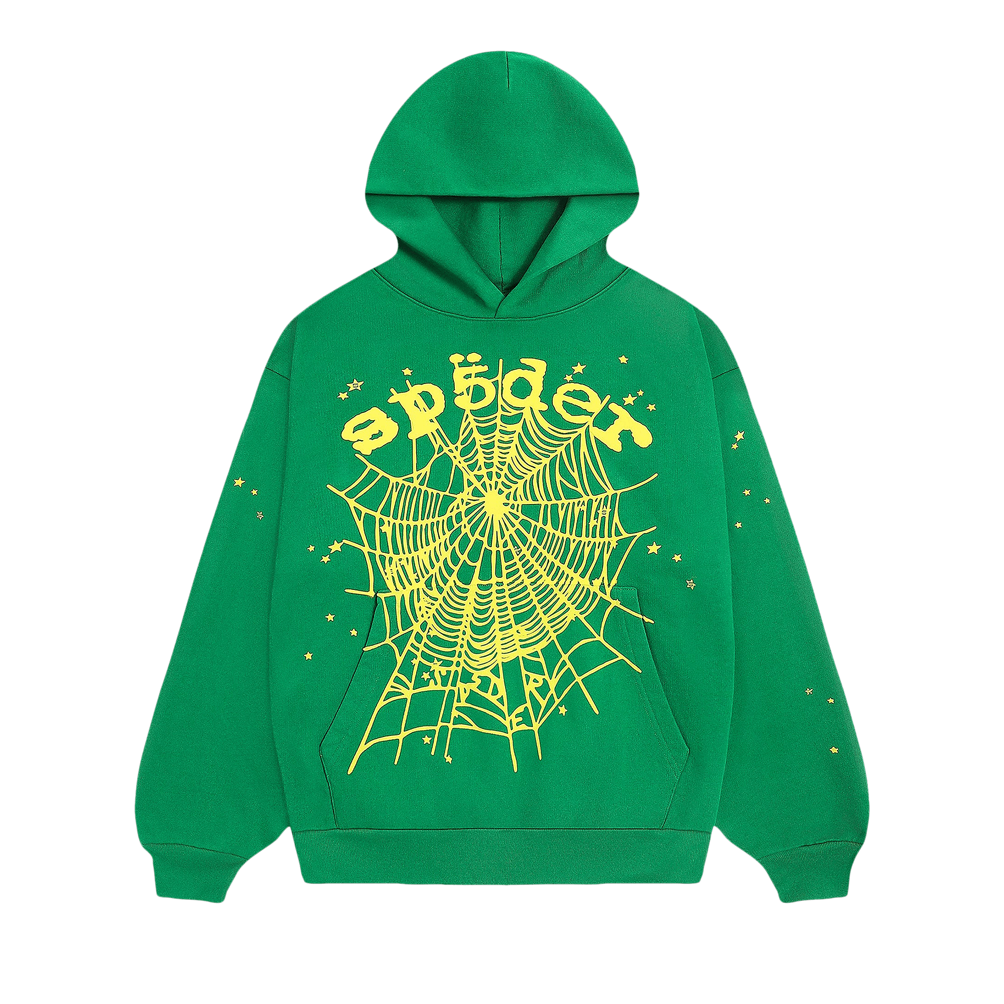Sp5der Star Og Web V2 Hoodie 'Slime Green'