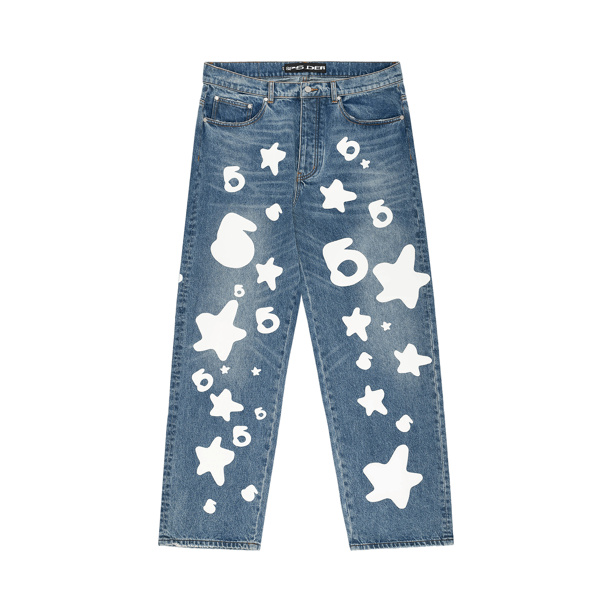 Sp5der Beluga Wash Denim 'Light Indigo Wash'