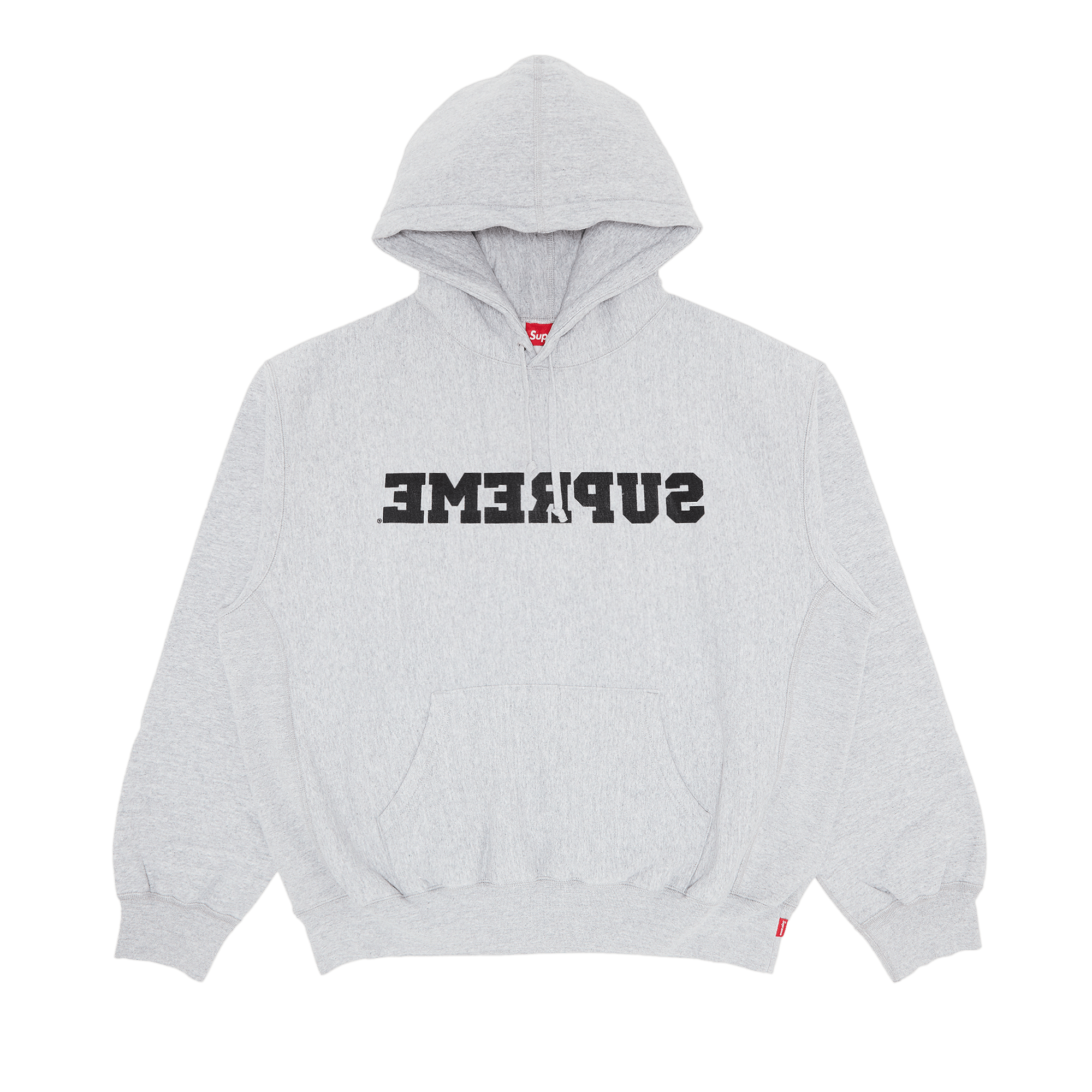 Supreme Reverse Hooded Sweatshirt 'Heather Grey'