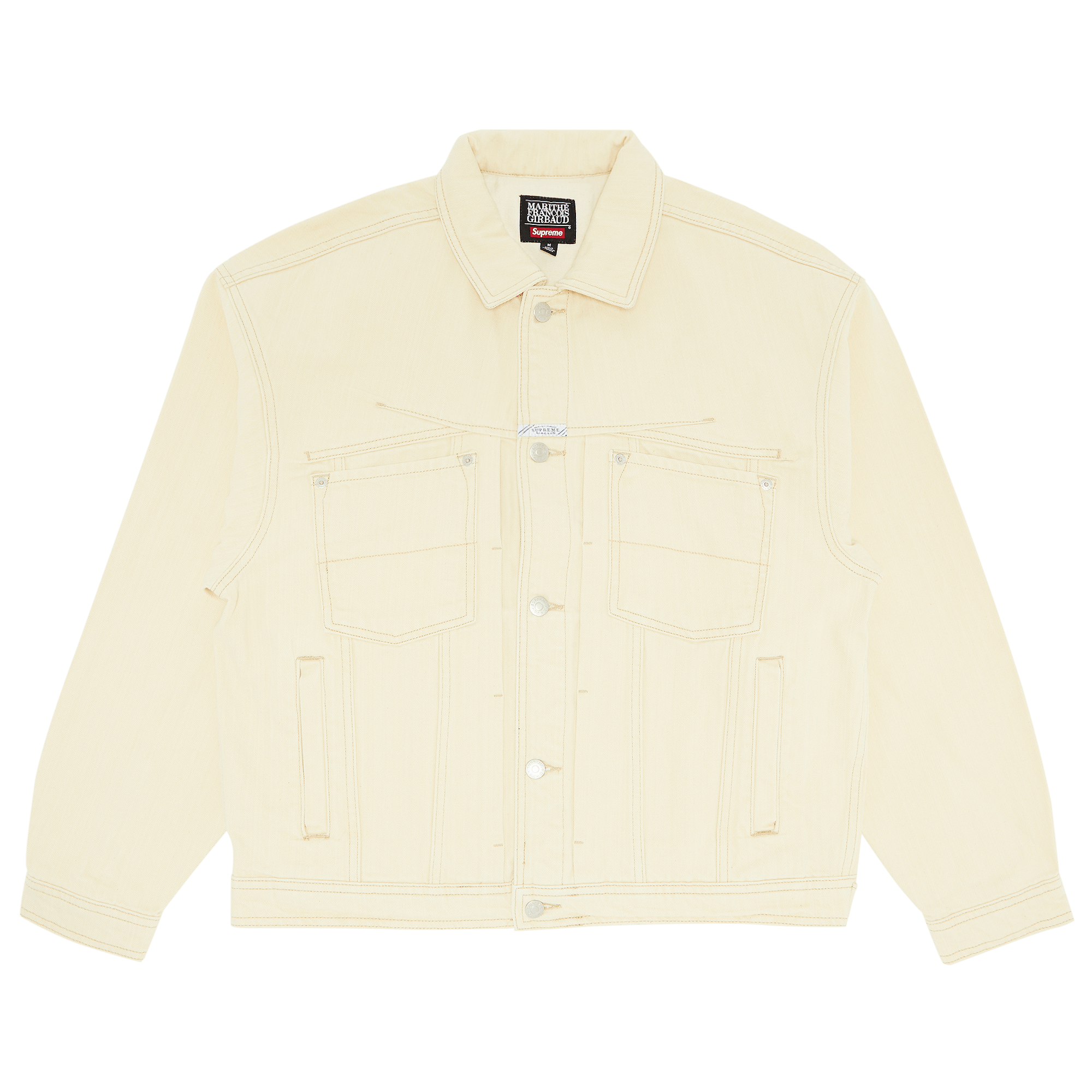 Supreme x Martithé + François Girbaud X-Seam Denim Trucker Jacket 'Pale Yellow'