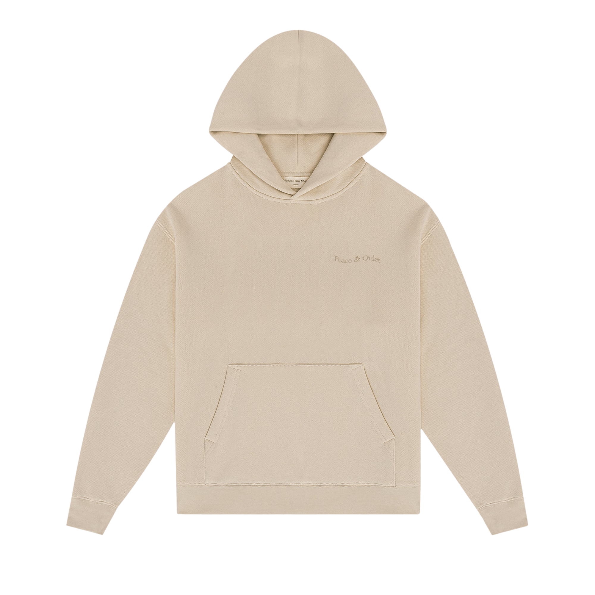 Museum of Peace & Quiet Wordmark Pigment Dyed Hoodie 'Taupe'