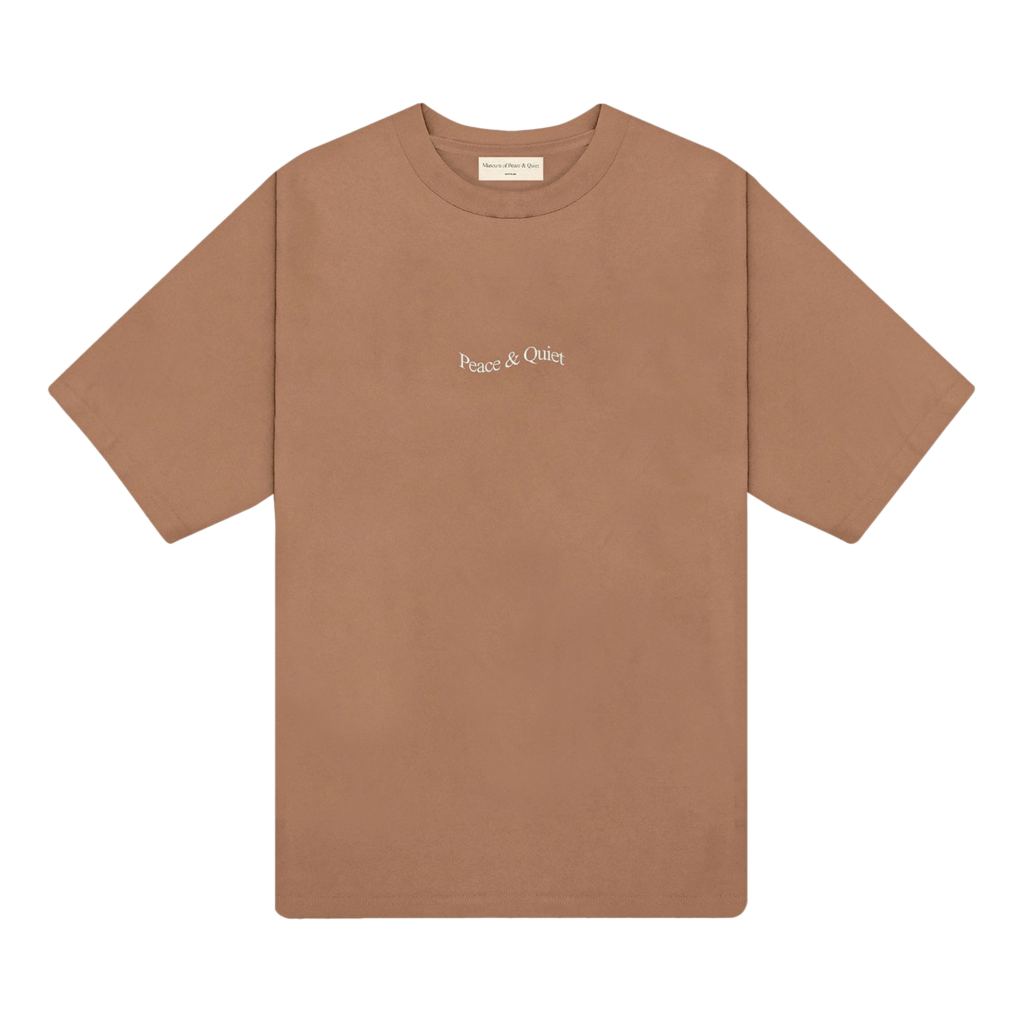 Museum of Peace & Quiet Wordmark T-Shirt 'Adobe'
