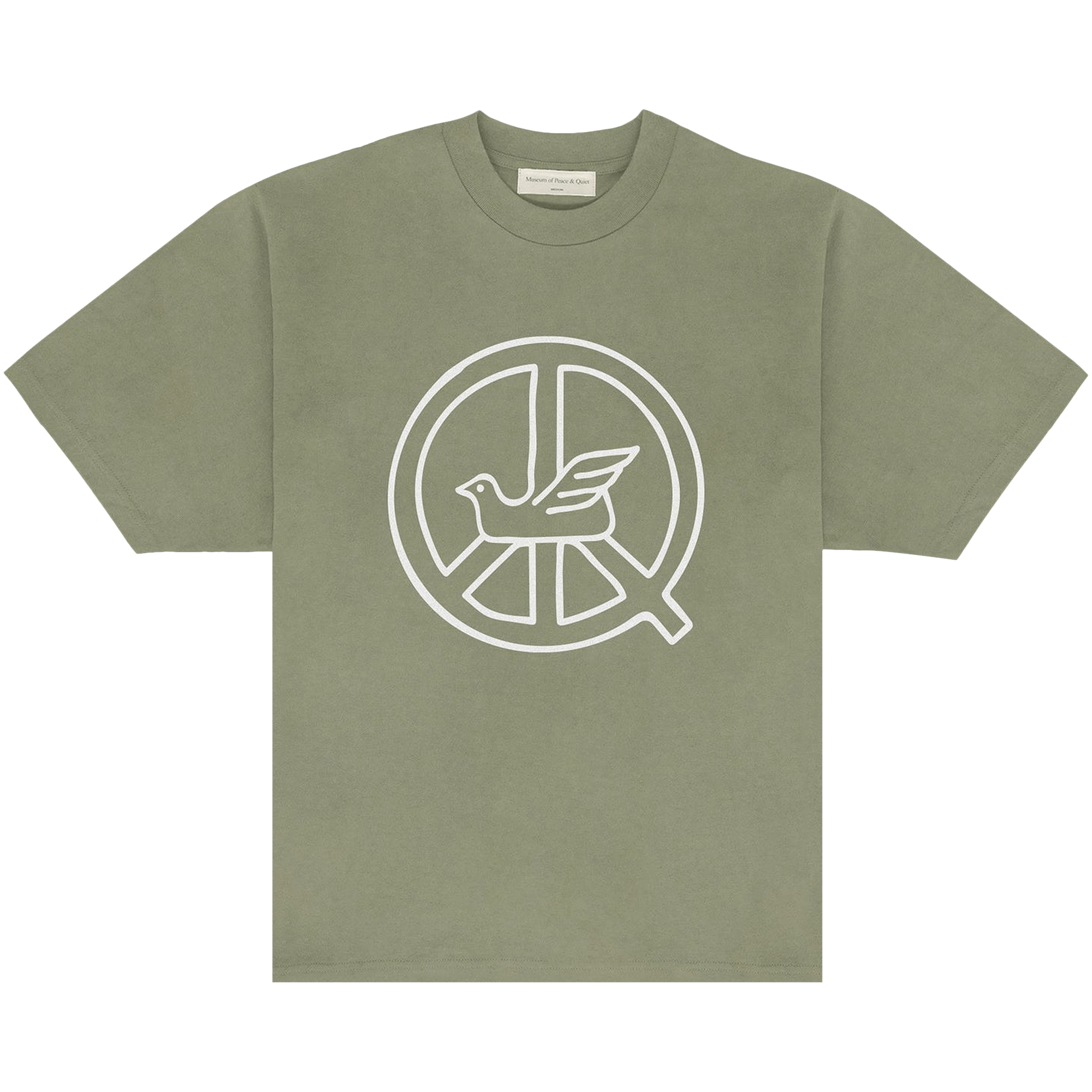Museum of Peace & Quiet Peaceful Dove T-Shirt 'Olive'