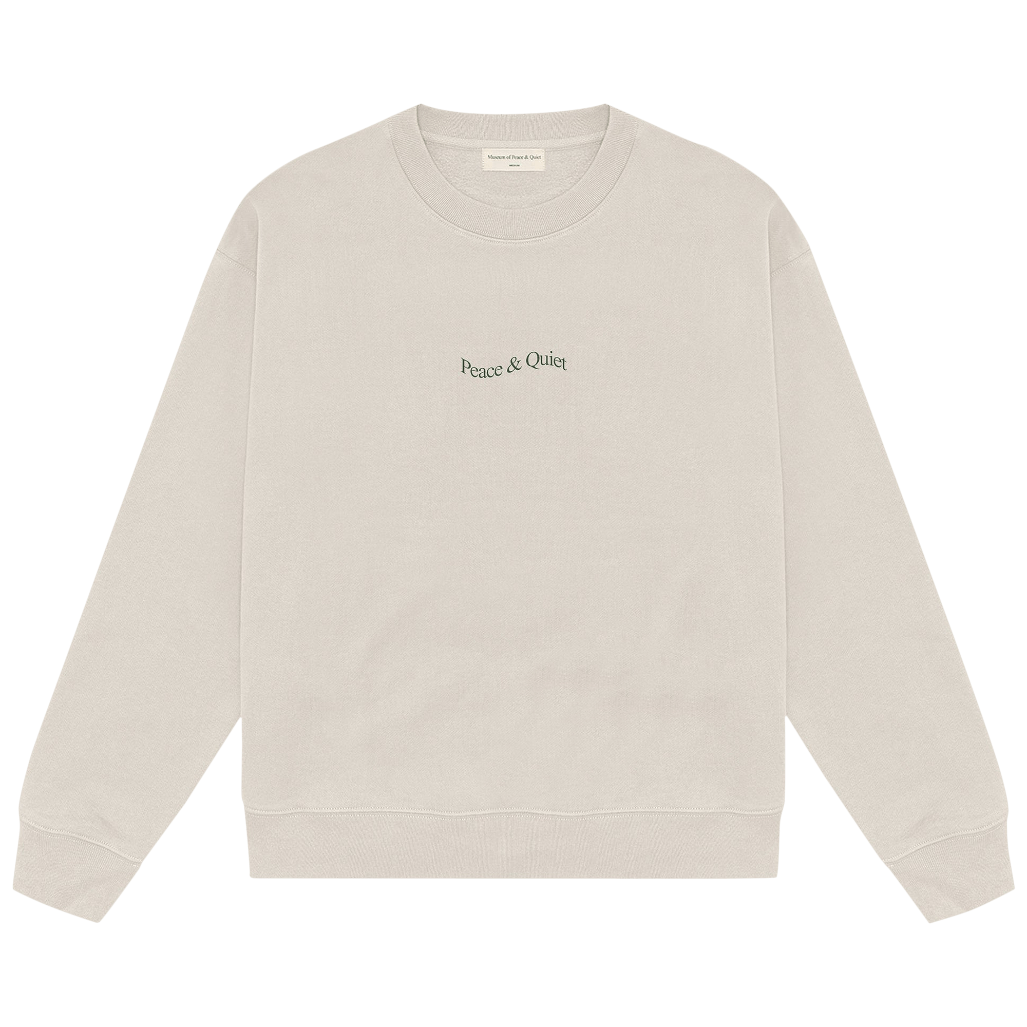 Museum of Peace & Quiet Wordmark Crewneck 'Bone'