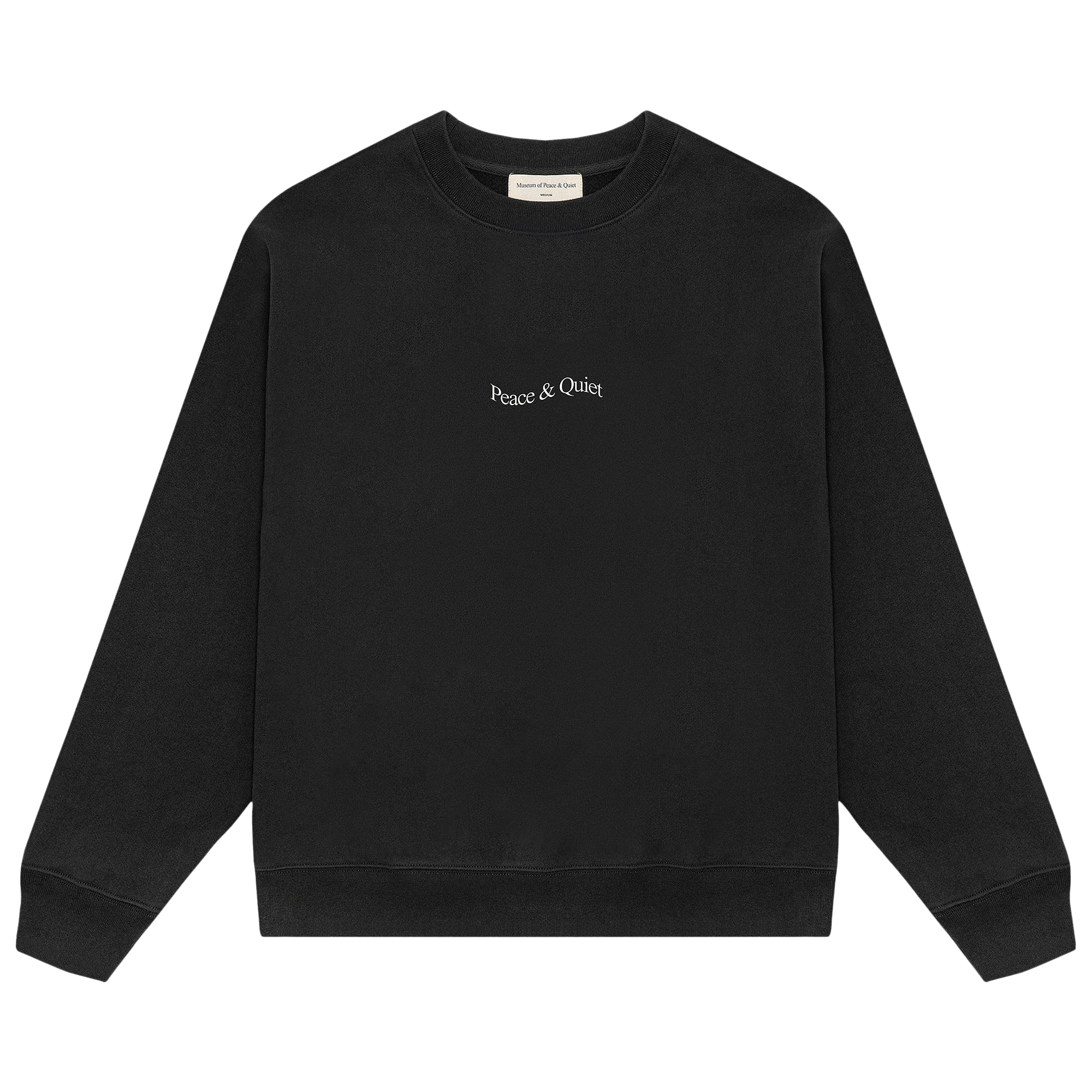 Museum of Peace & Quiet Wordmark Crewneck 'Black'